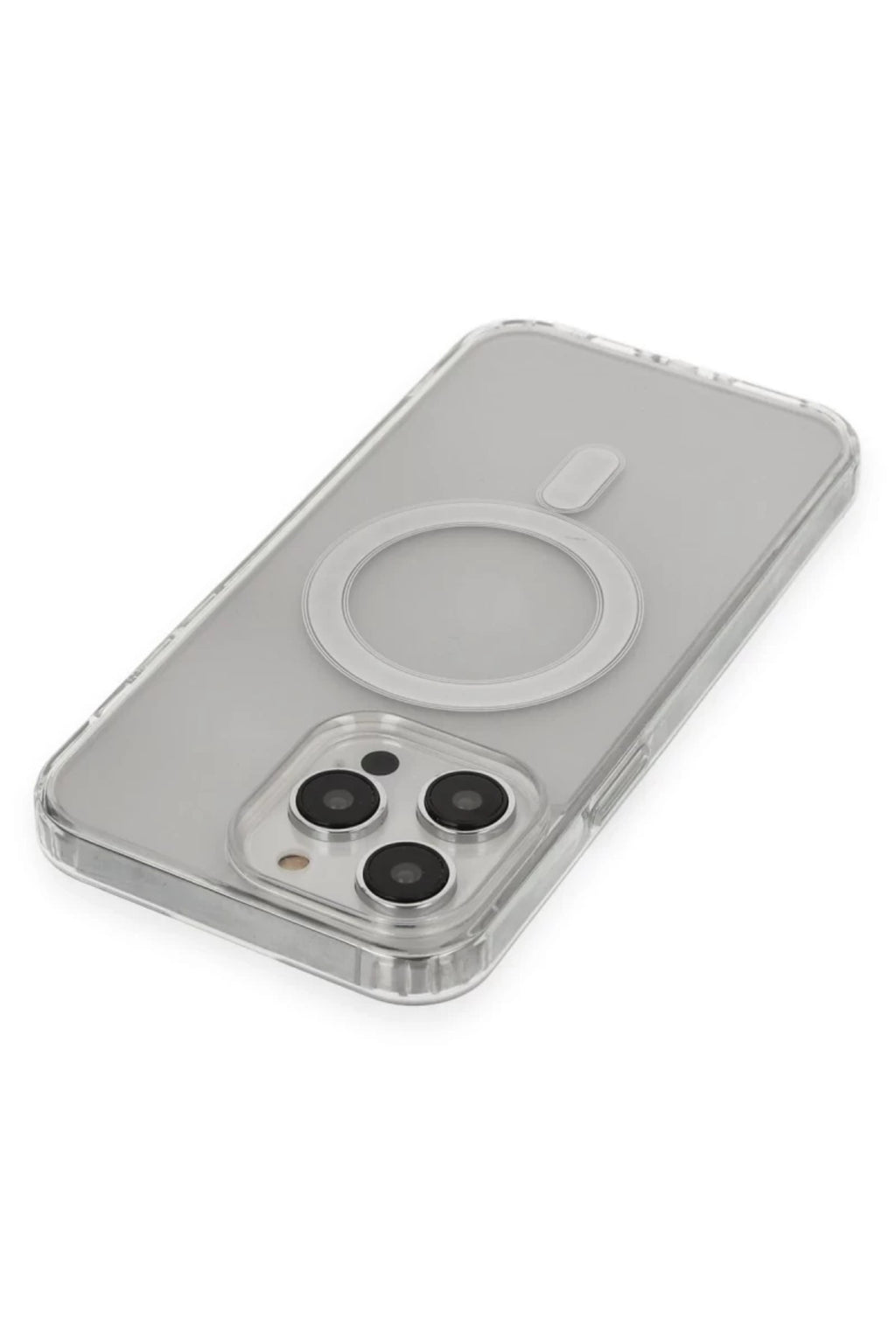 Apple iPhone 13 Pro Max Uyumlu Kılıf Matte Şeffaf Magneticsafe - Şeffaf