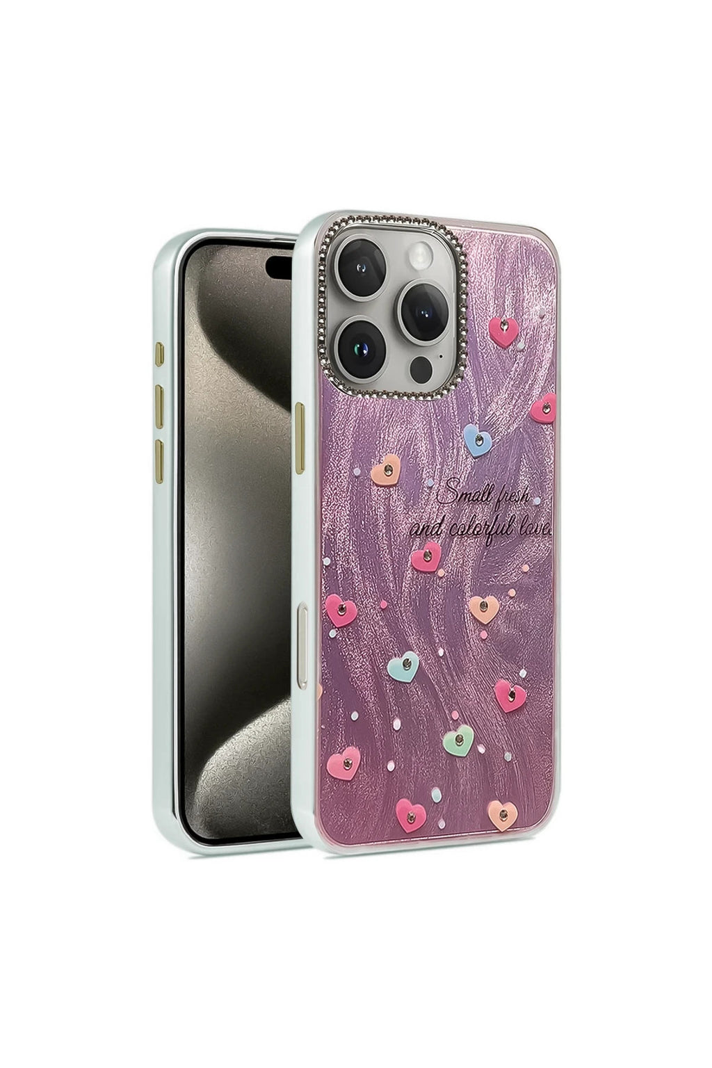 Apple iPhone 16 Pro Uyumlu Kılıf Blade Aynalı Desenli Kapak - Desen 8