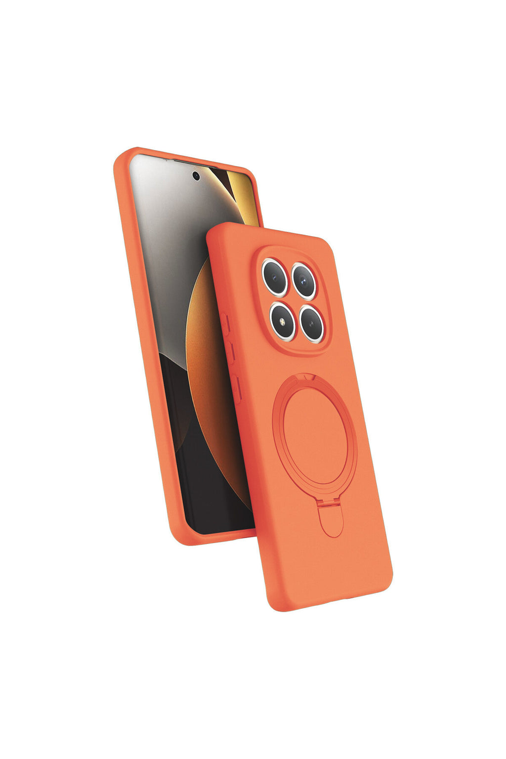 Xiaomi Redmi Note 15 Pro 5G Uyumlu Regal Magsafe Standlı Kapak - Turuncu