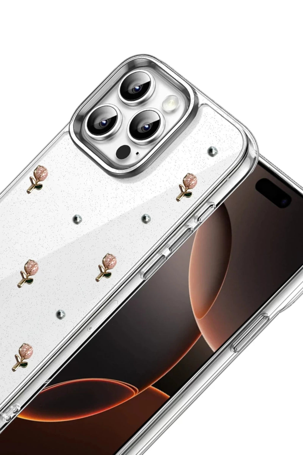 Apple iPhone 15 Pro Max Uyumlu Fiyonk Desenli Kapak - Desen 6