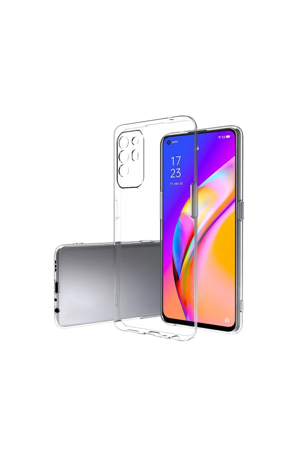 Oppo Reno 5 Lite Uyumlu Kılıf Lüx Şeffaf Silikon
