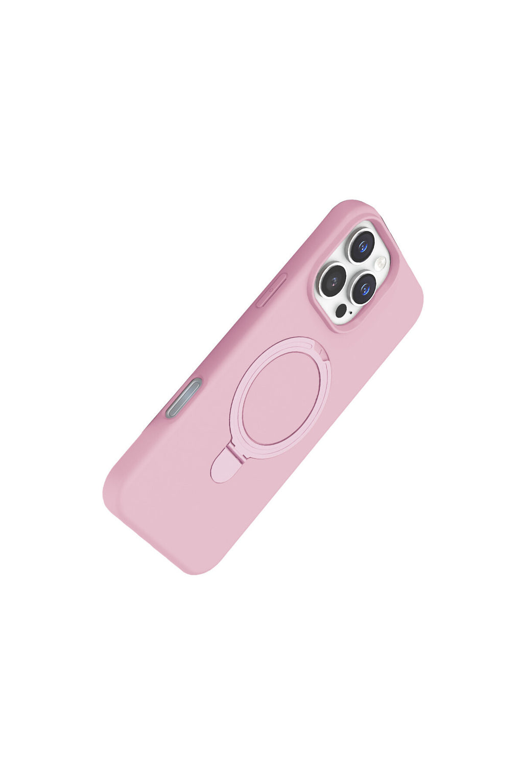 Apple iPhone 16 Pro Uyumlu Regal Magsafe Standlı Kapak - Açık Pembe