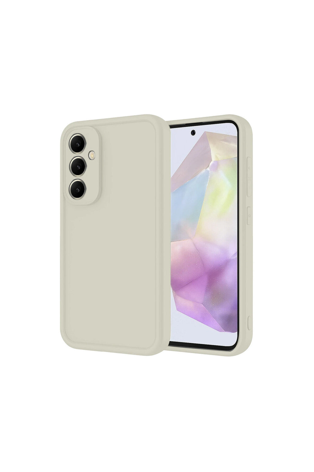 Samsung Galaxy A16 5G Uyumlu Kılıf Viera Silikon - Krem