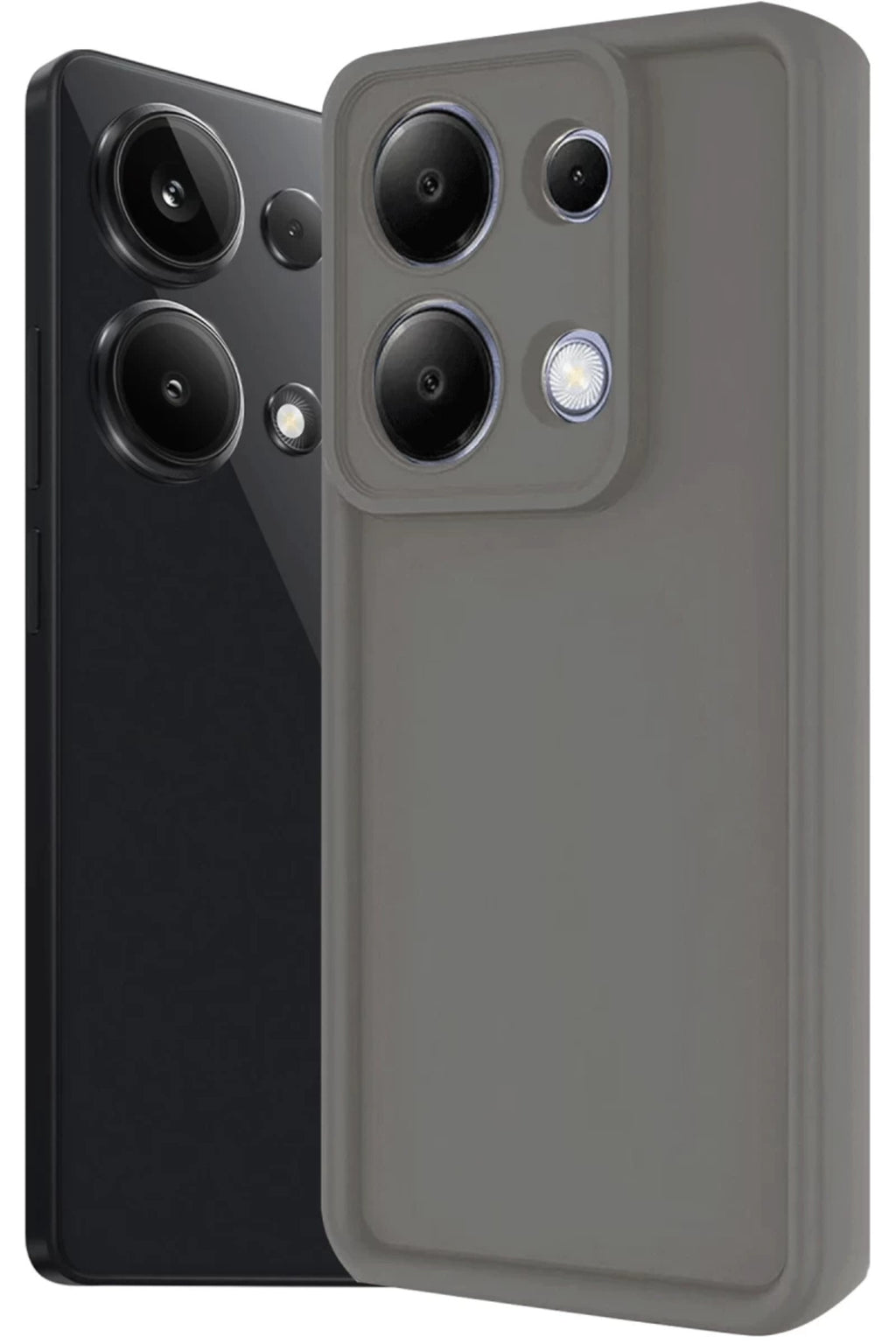 Xiaomi Redmi Note 13 Pro 4G Uyumlu Kılıf Viera Silikon - Gri