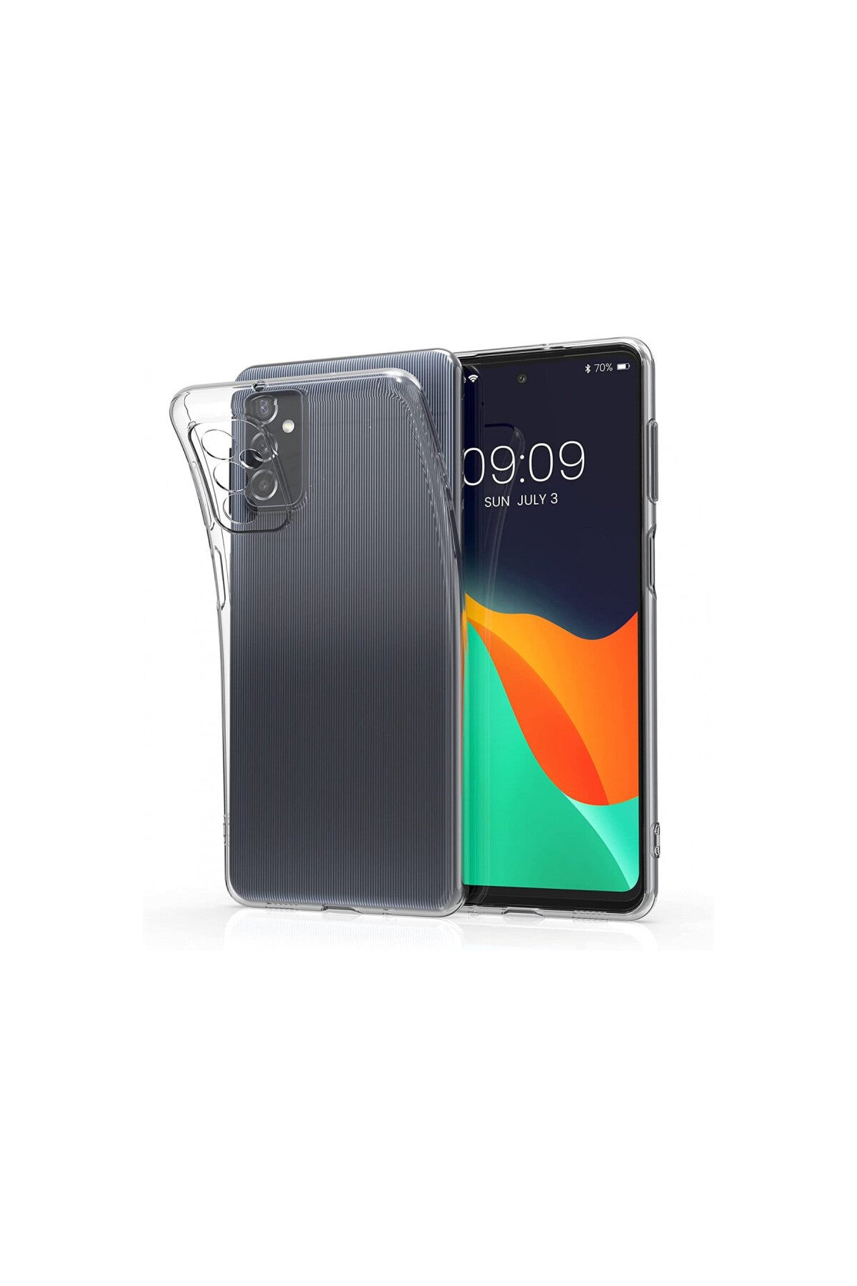 Samsung Galaxy M52 5G Uyumlu Kılıf Lüx Şeffaf Silikon
