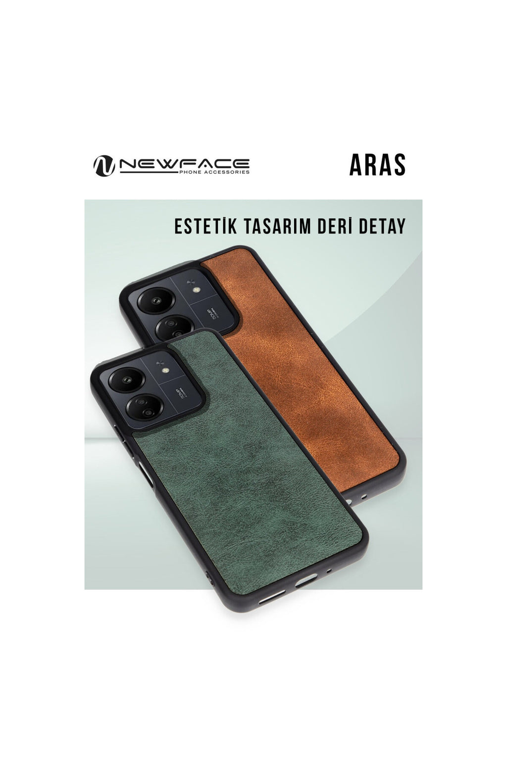 Samsung Galaxy A05S Uyumlu Kılıf Aras Deri Kapak - Lacivert