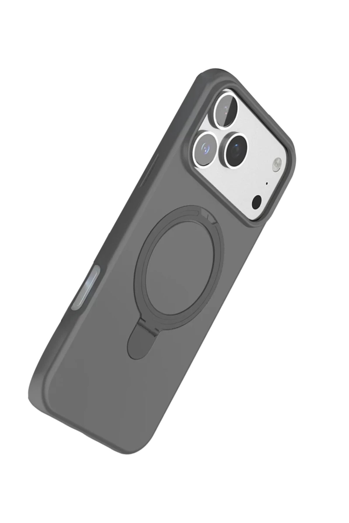 Apple iPhone 17 Pro Uyumlu Regal Magsafe Standlı Kapak - Titan Gri