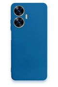 Realme C55 Uyumlu Kılıf First Silikon - Mavi