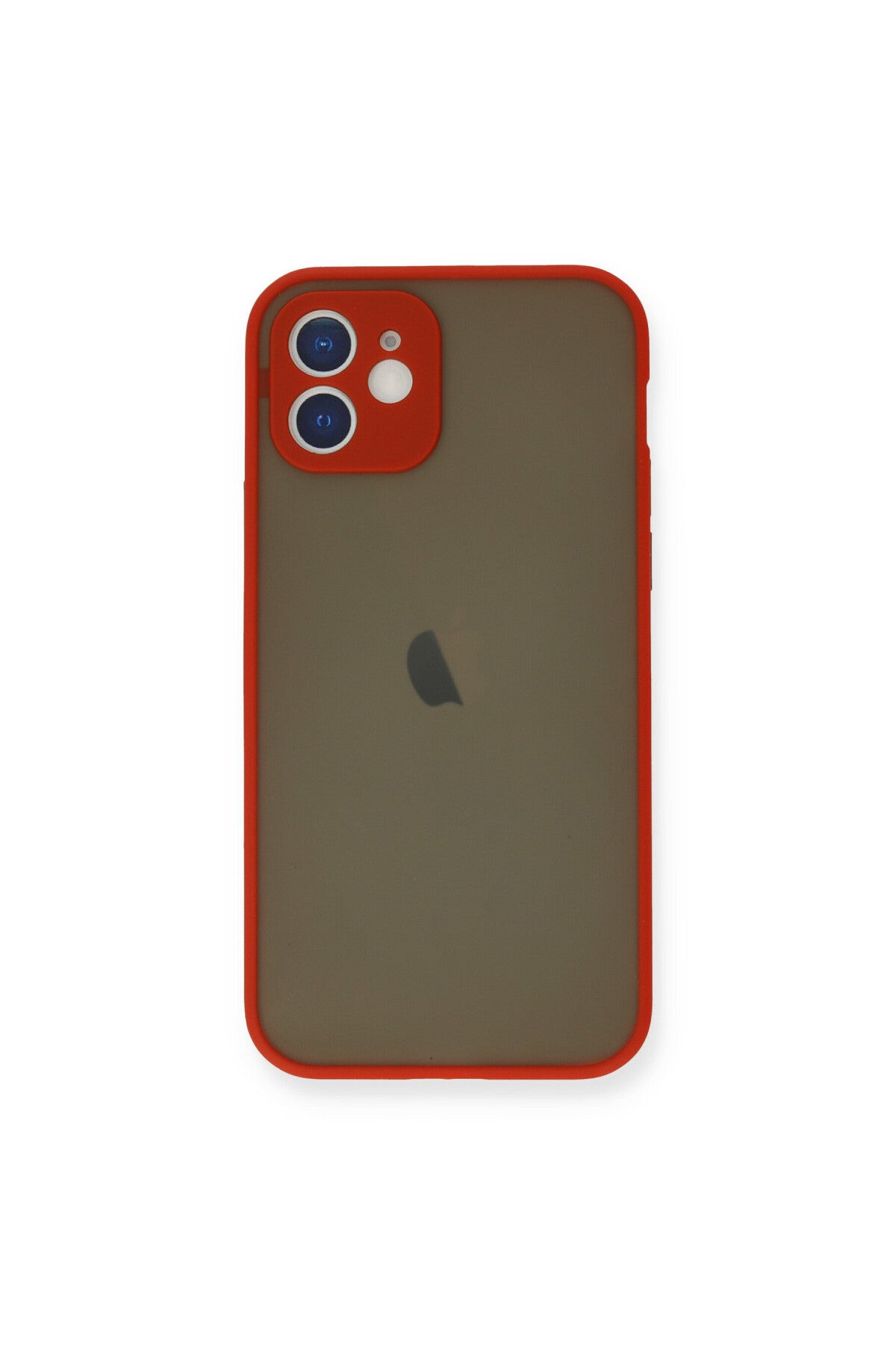 Apple iPhone 12 Mini Uyumlu Kılıf Montreal Silikon Kapak - Kırmızı