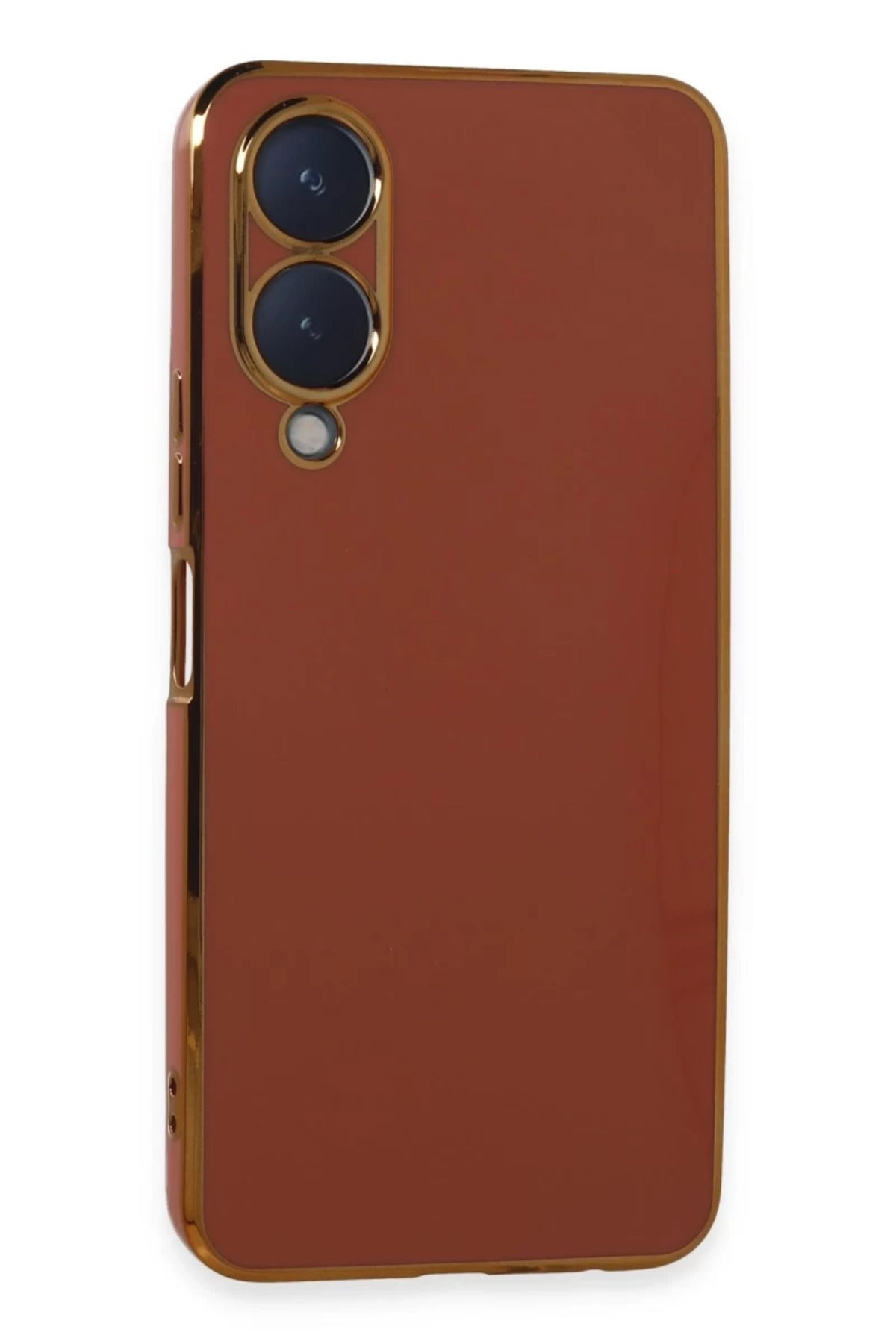 Vivo Y17S Uyumlu Kılıf Volet Silikon - Kırmızı