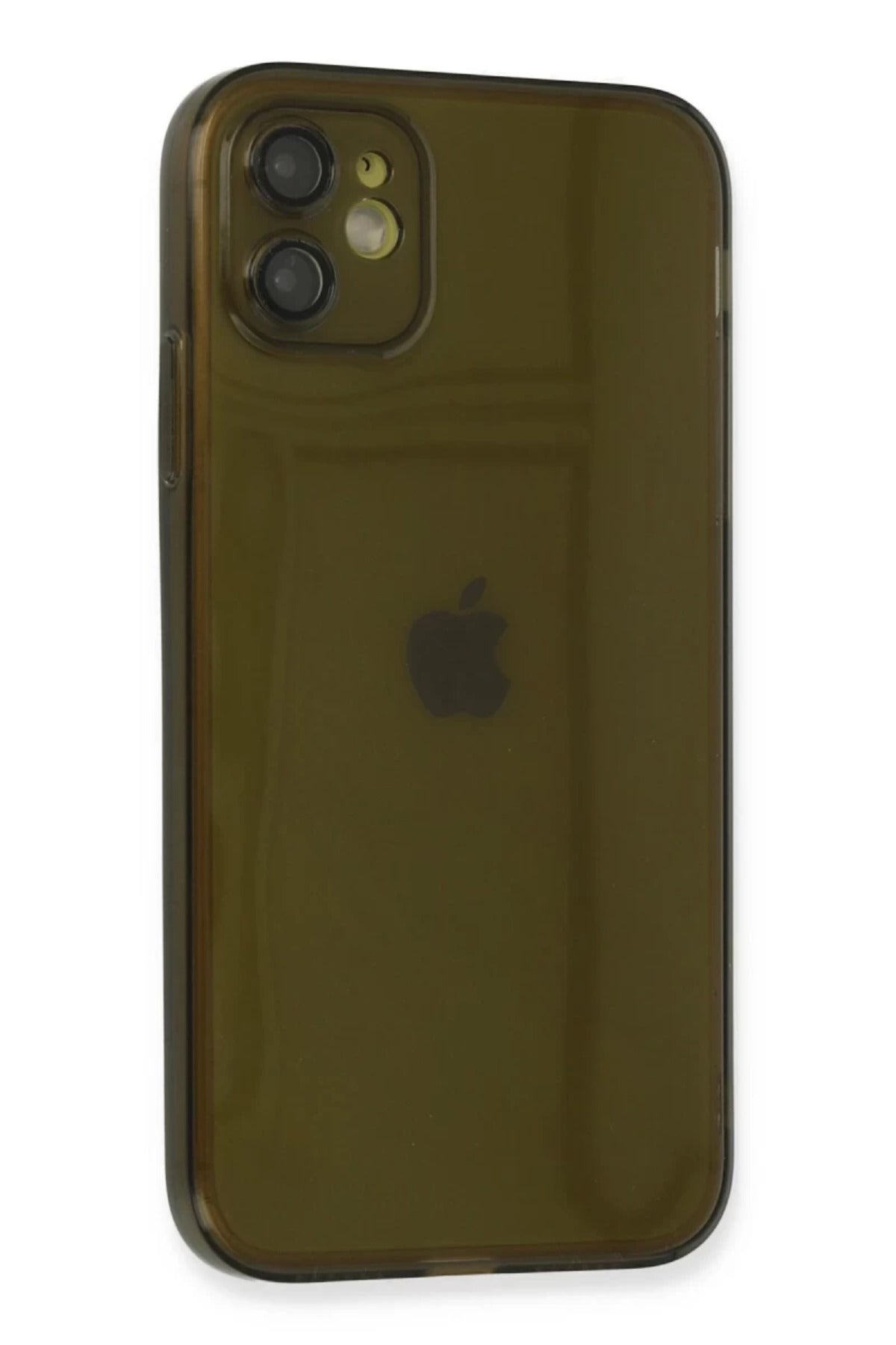 Apple iPhone 12 Uyumlu Kılıf Fly Lens Silikon - Siyah