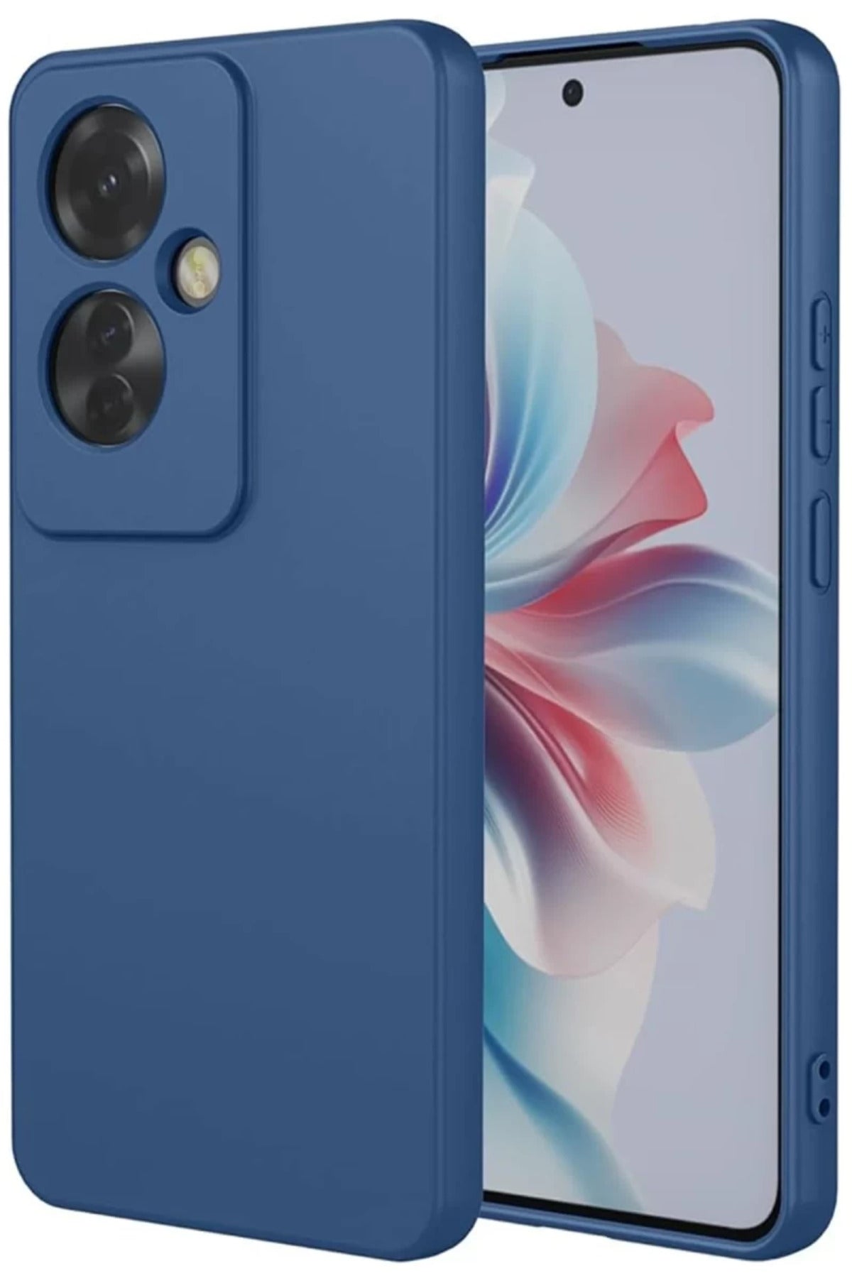 Oppo Reno 11F Uyumlu Kılıf First Silikon - Lacivert