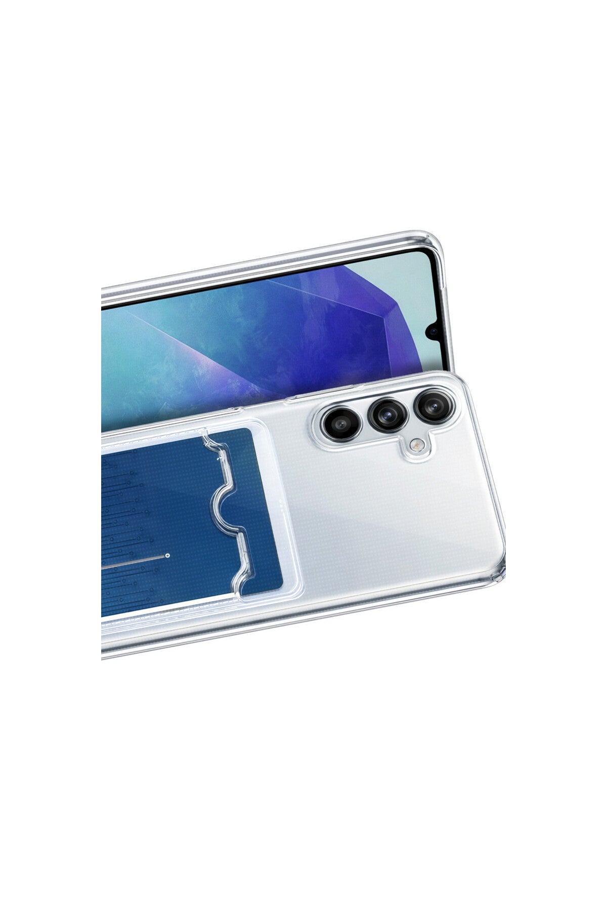 Samsung Galaxy A37 5G Uyumlu Kart Şeffaf Silikon - Şeffaf
