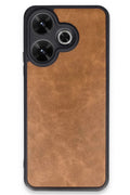 Xiaomi Redmi 13 4G Uyumlu Kılıf Aras Deri Kapak - Taba