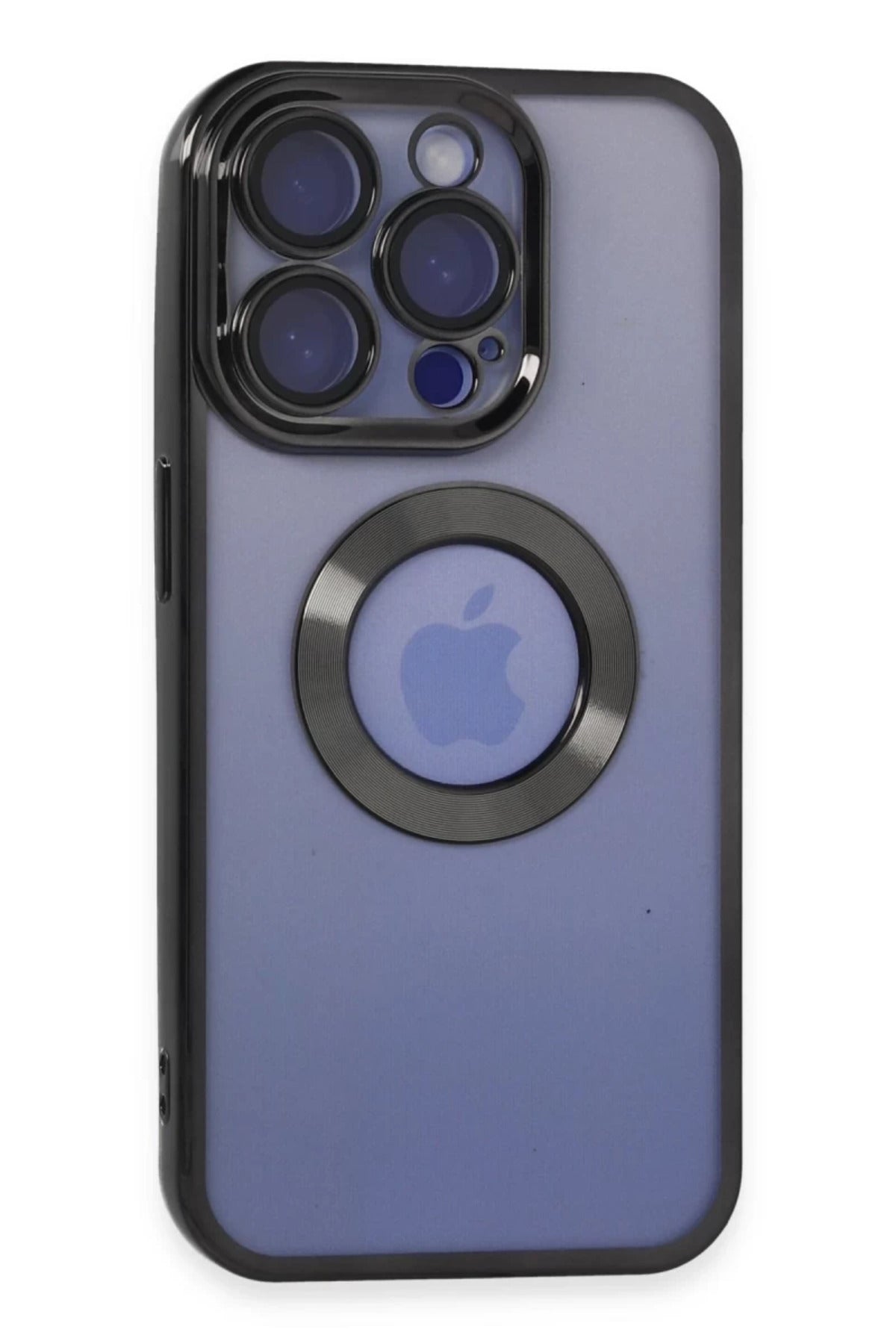 Apple iPhone 15 Pro Max Uyumlu Kılıf Slot Silikon - Siyah