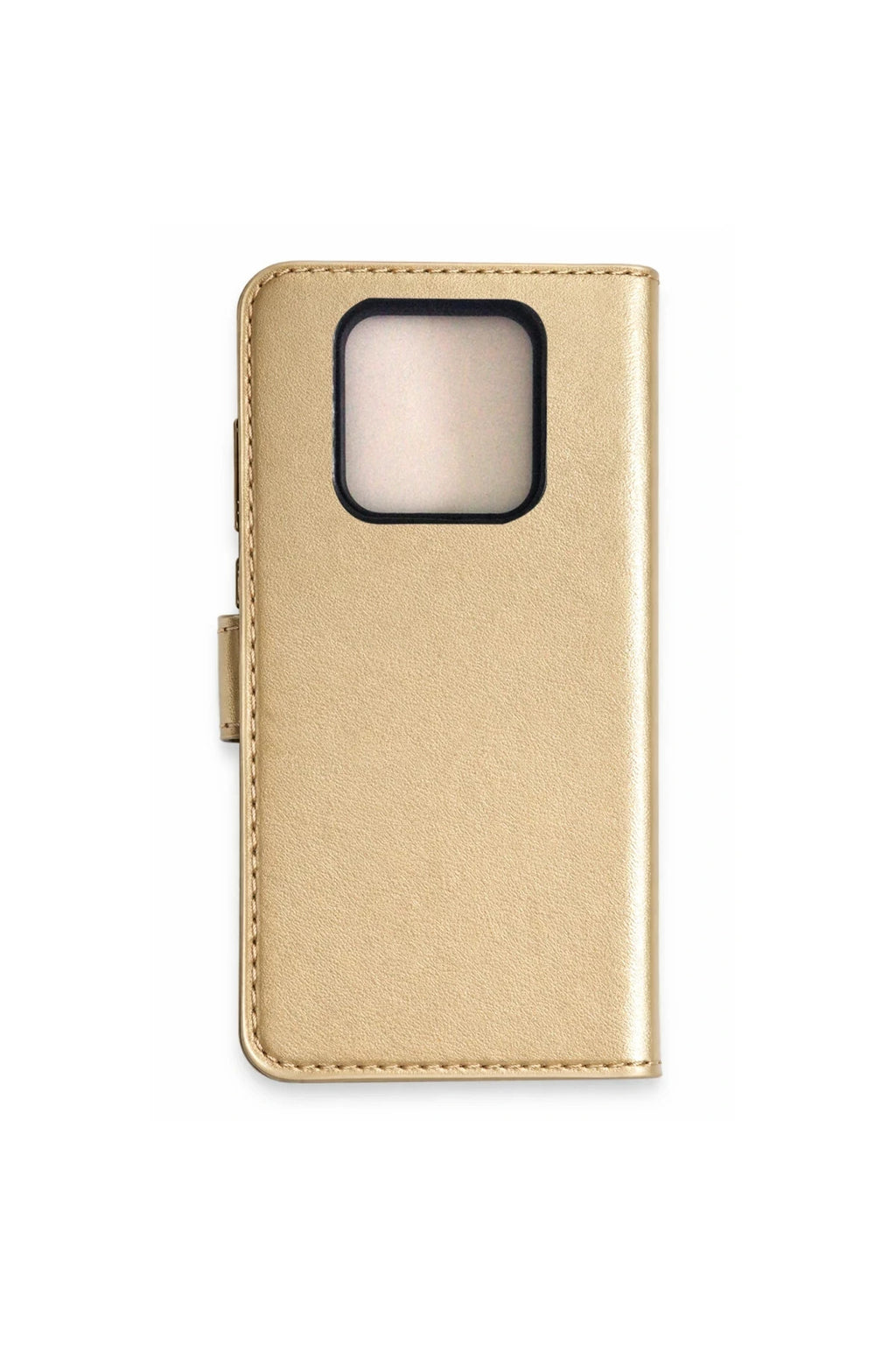 Tecno Camon 16 Prime Uyumlu Trend S Plus Kapaklı Kılıf - Gold