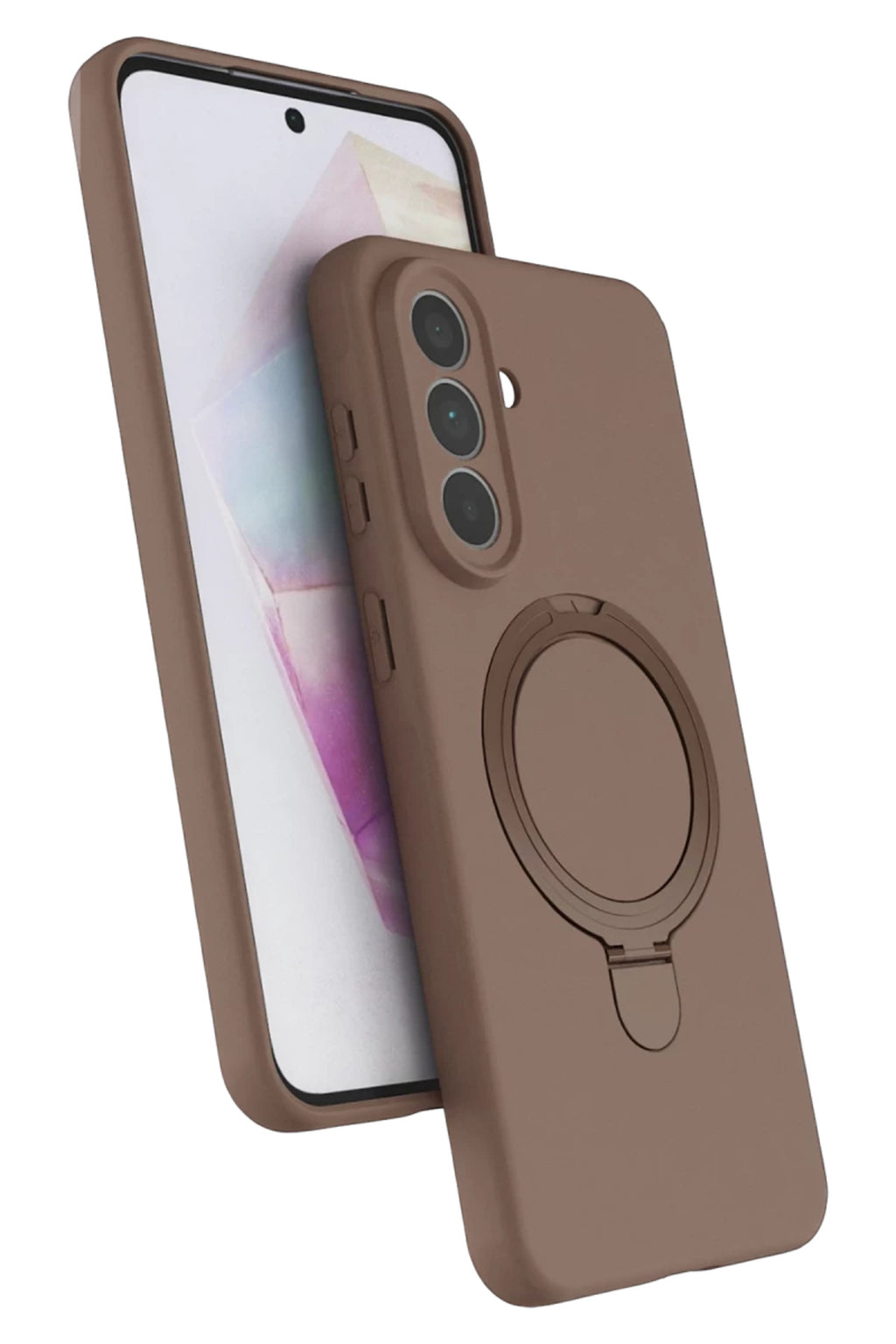 Samsung Galaxy A57 5G Uyumlu Regal Magsafe Standlı Kapak - Çöl Titanyum
