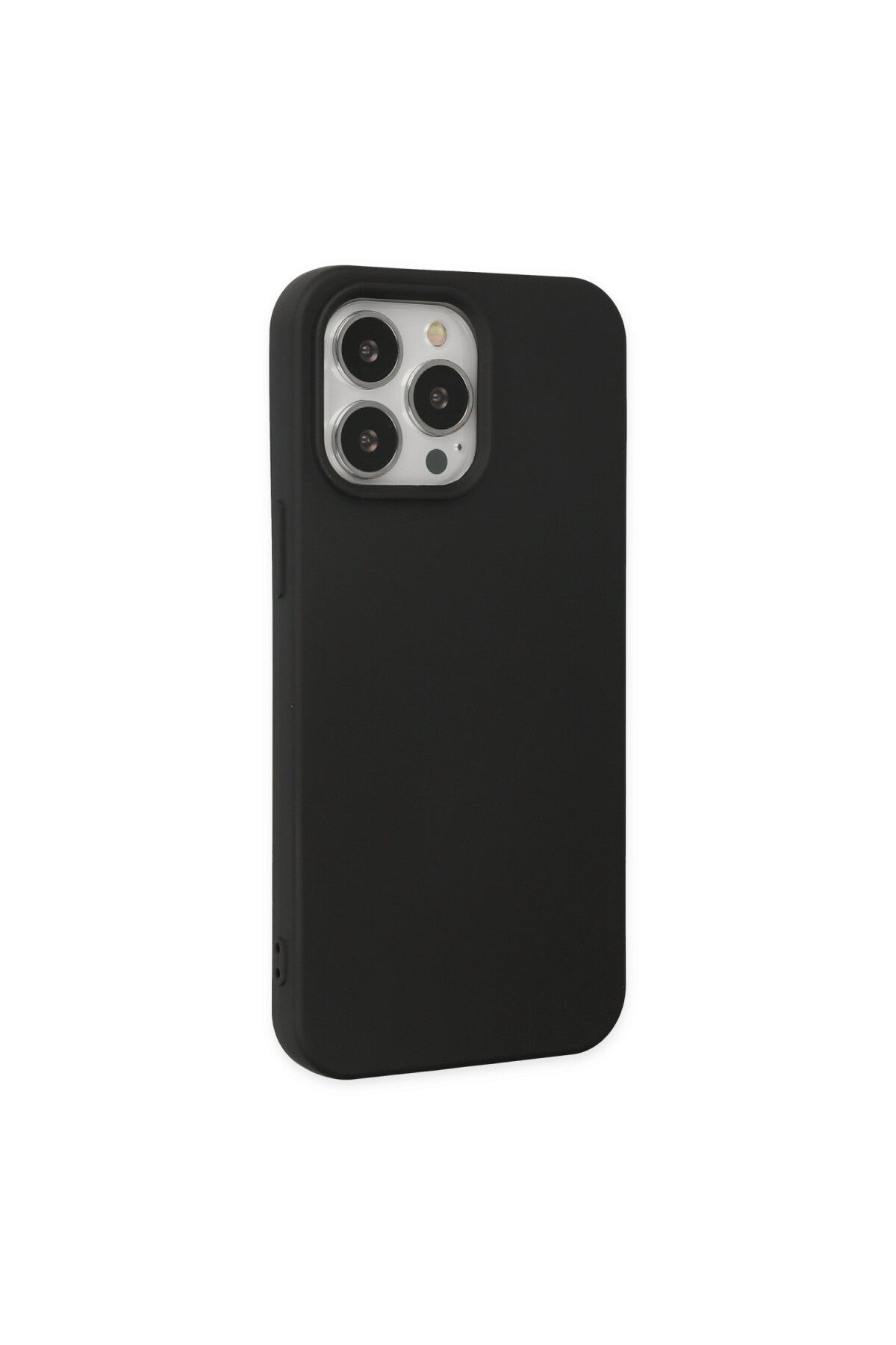 Apple iPhone 15 Pro Uyumlu Kılıf Nano içi Kadife Silikon - Siyah