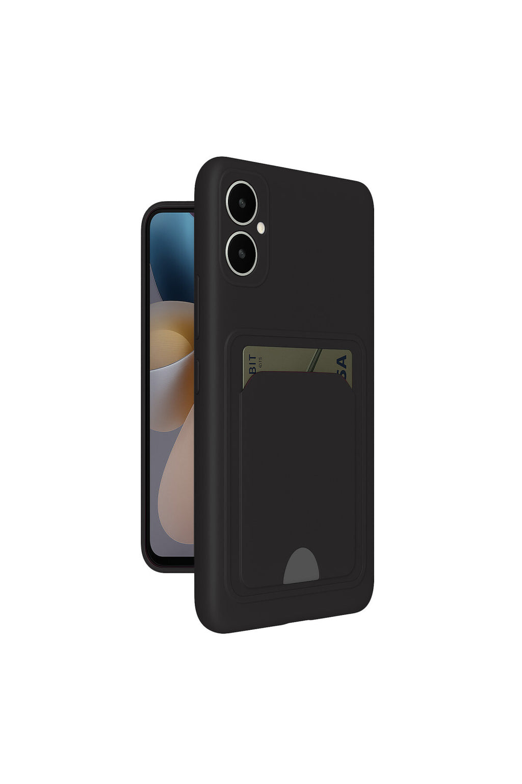Samsung Galaxy A05 Uyumlu Kelvin Kartvizitli Silikon - Siyah