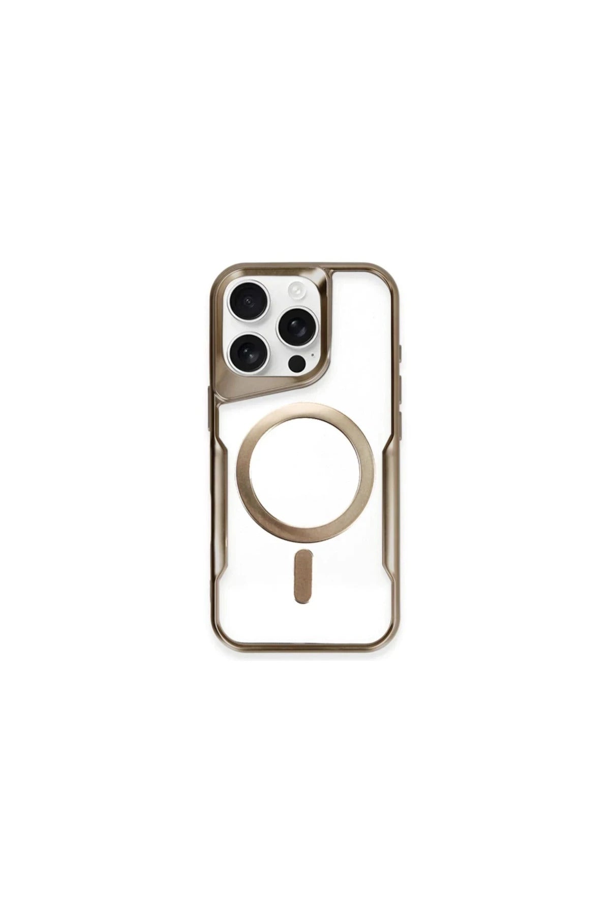Apple iPhone 11 Pro Max Uyumlu Kılıf Boyi Magsafe Silikon Kapak - Kahverengi