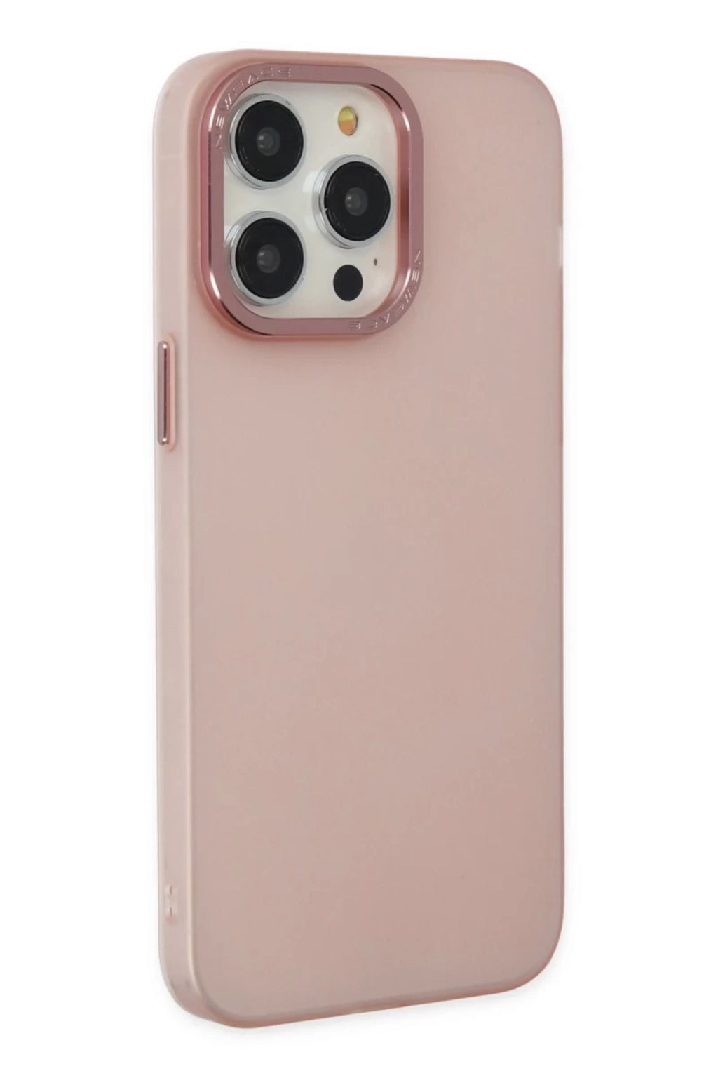 Apple iPhone 14 Pro Uyumlu Kılıf Modos Metal Kapak - Pembe