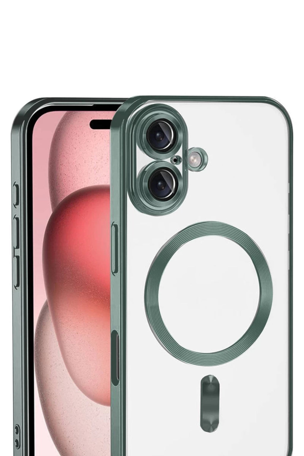 Apple iPhone 17 Uyumlu Kross Magneticsafe Kapak - Koyu Yeşil