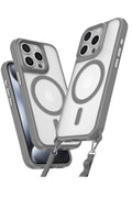 Apple iPhone 15 Pro Max Uyumlu Kılıf Enka Magsafe Silikon Kılıf - Titan Gri
