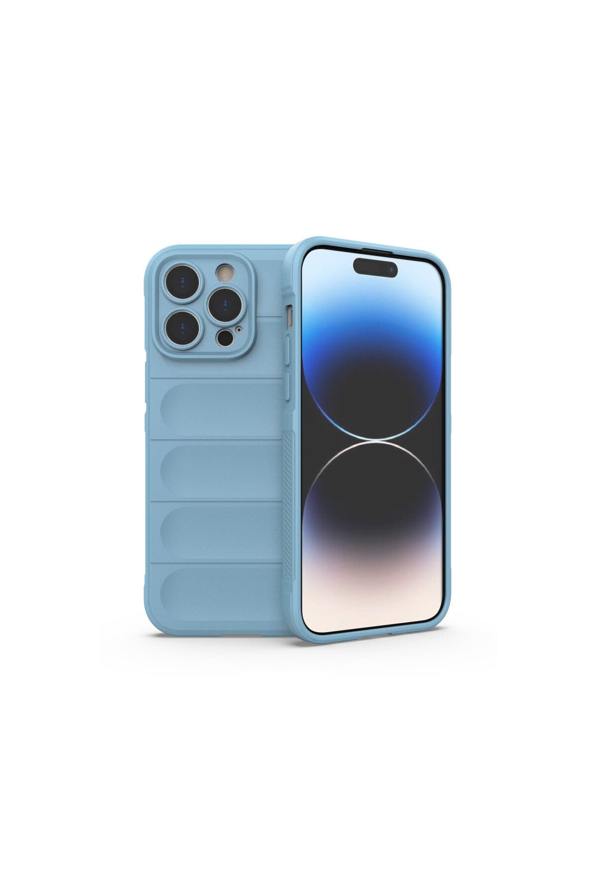 Apple iPhone 14 Pro Uyumlu Kılıf Optimum Silikon - Sky Blue