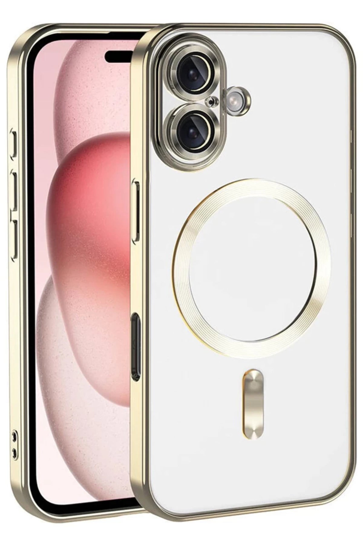 Apple iPhone 17 Uyumlu Kross Magneticsafe Kapak - Gold
