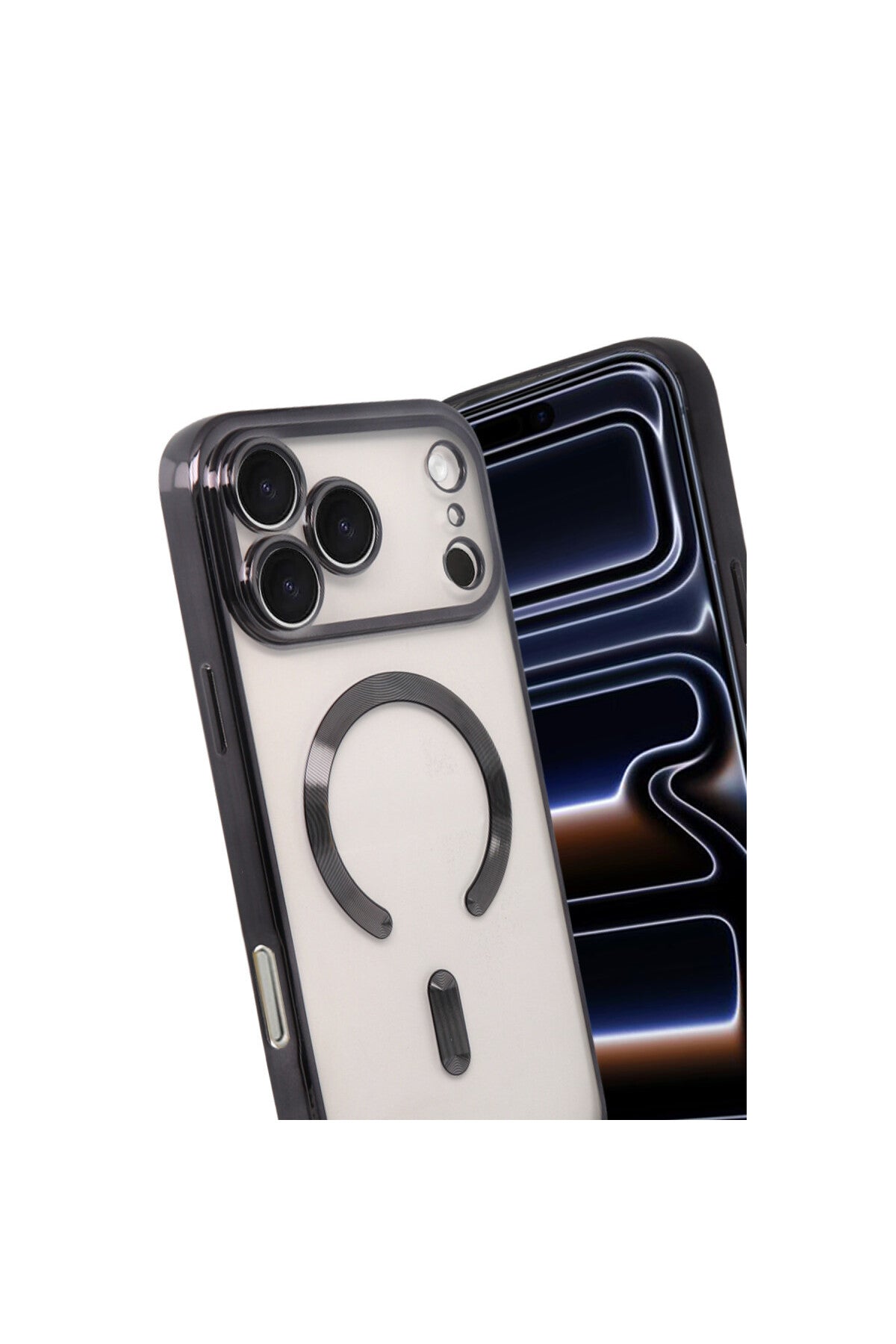 Apple iPhone 17 Pro Max Uyumlu Kross Magneticsafe Kapak - Siyah
