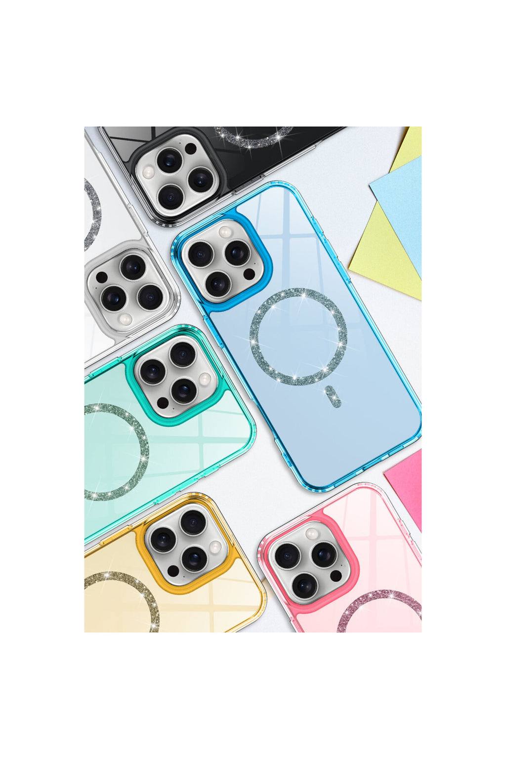 Apple iPhone 16 Plus Uyumlu Live Diamond Magsafe Kapak - Yeşil