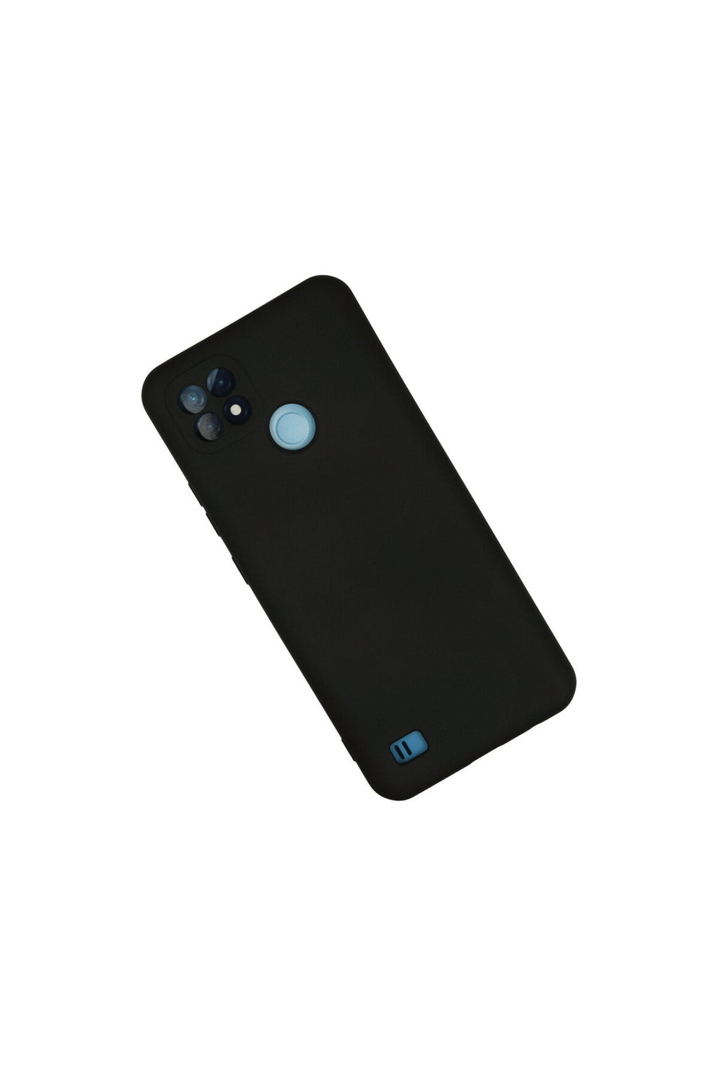 Realme C21 Uyumlu Kılıf Nano içi Kadife Silikon - Siyah