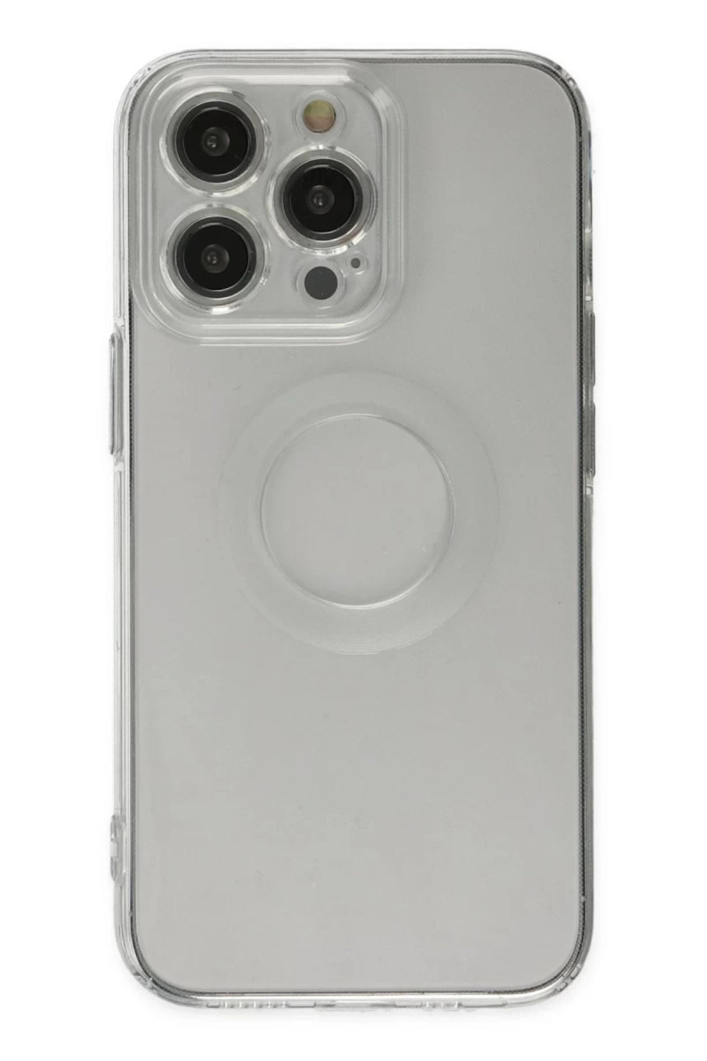 Apple iPhone 14 Pro Uyumlu Kılıf Santa Lens Silikon - Şeffaf