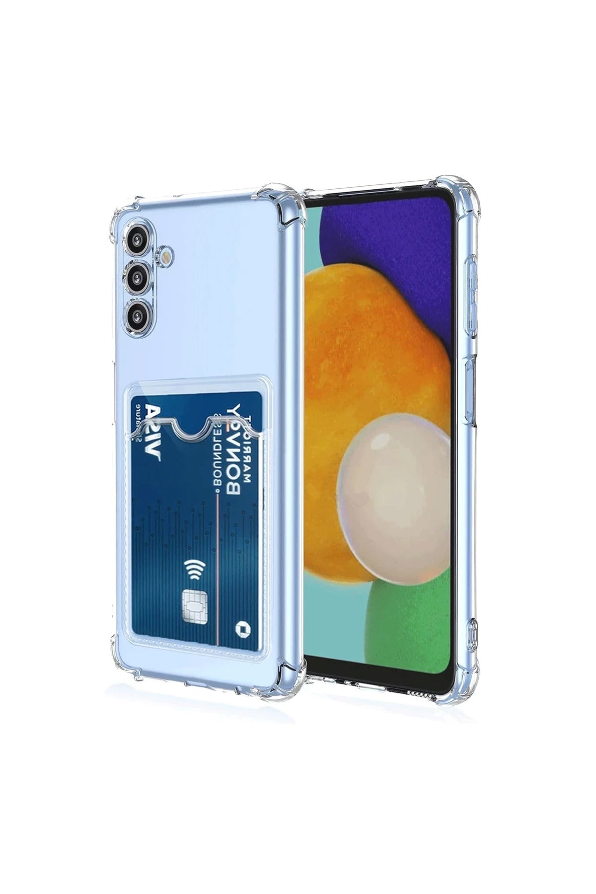 Samsung Galaxy A26 Uyumlu Kılıf Kart Şeffaf Silikon - Şeffaf