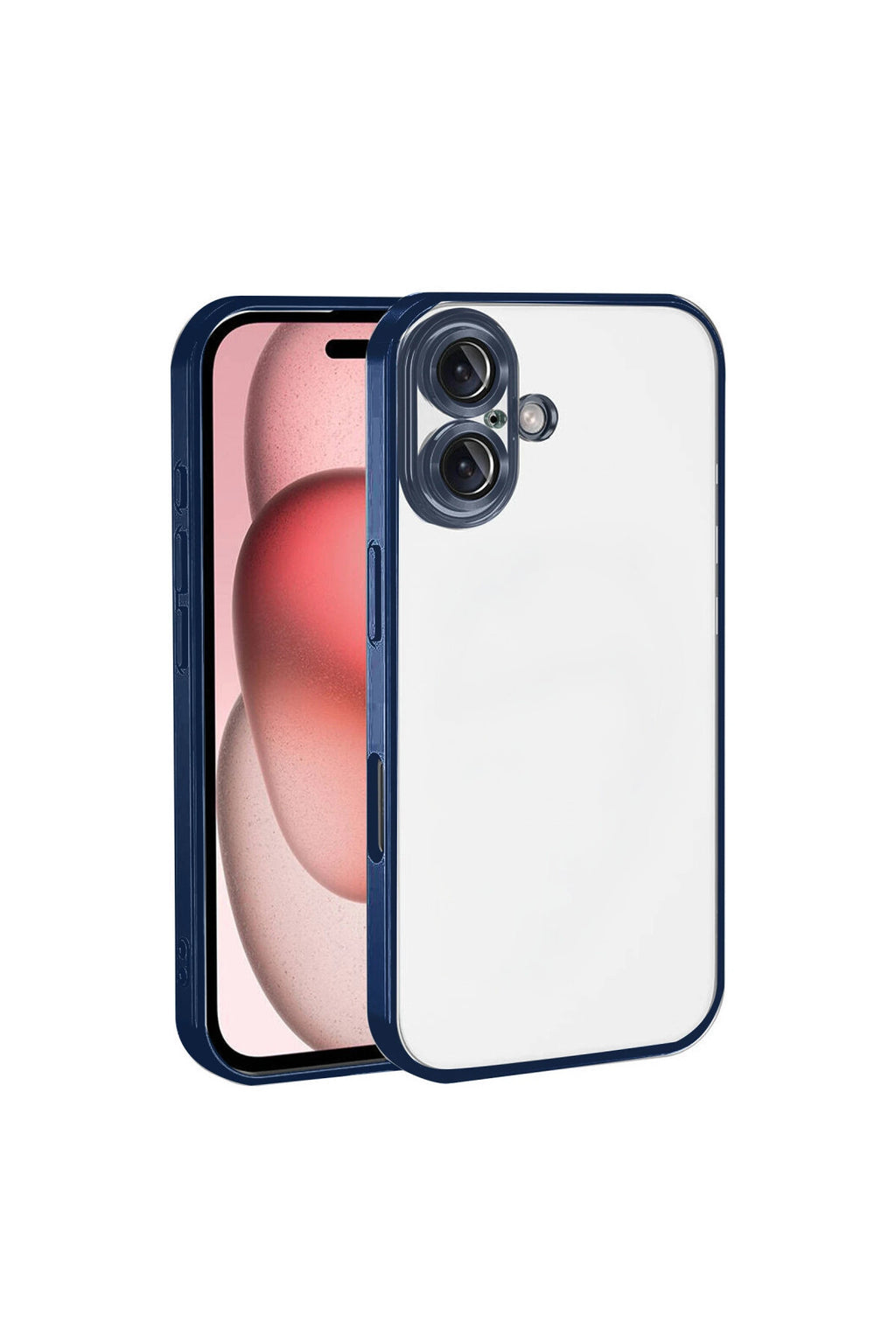 Apple iPhone 17 Uyumlu Lensli Silikon - Lacivert