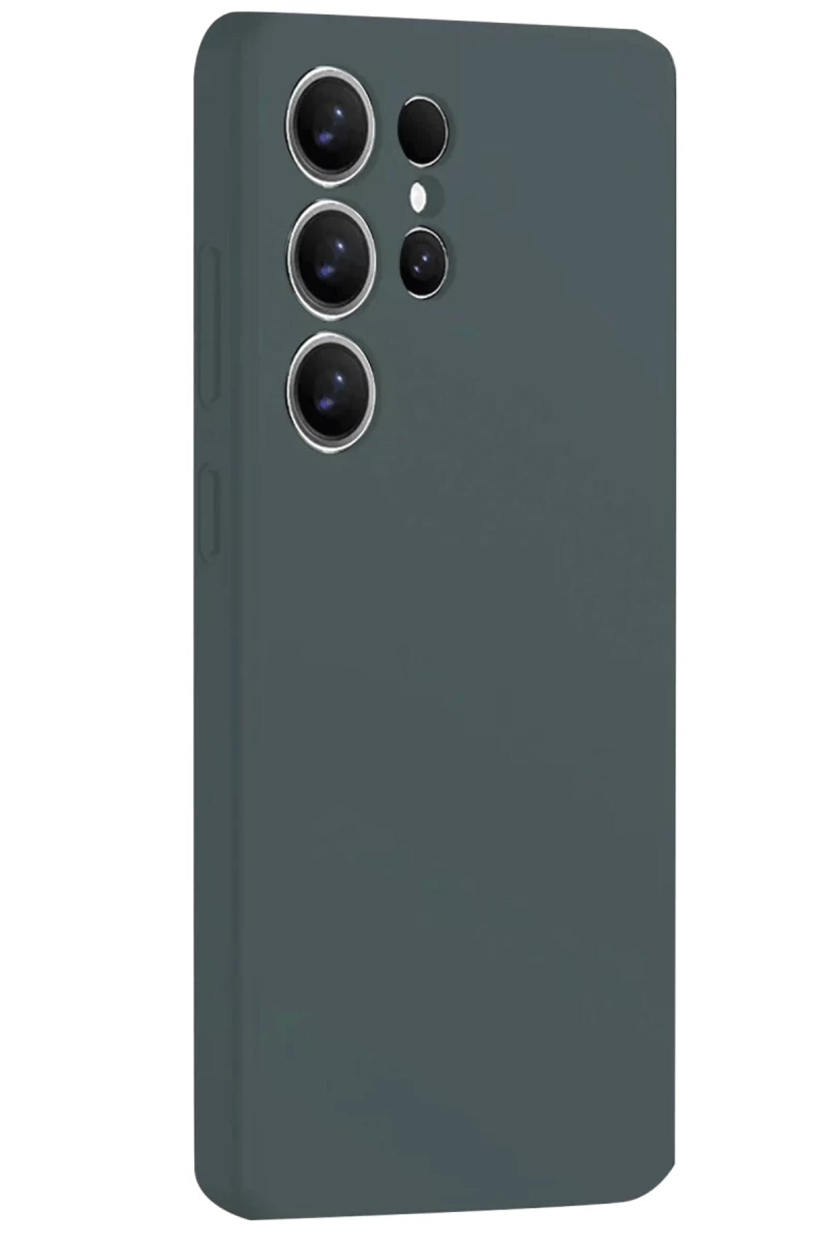 Samsung Galaxy S25 Ultra Uyumlu Kılıf Nano içi Kadife Silikon - Koyu Yeşil