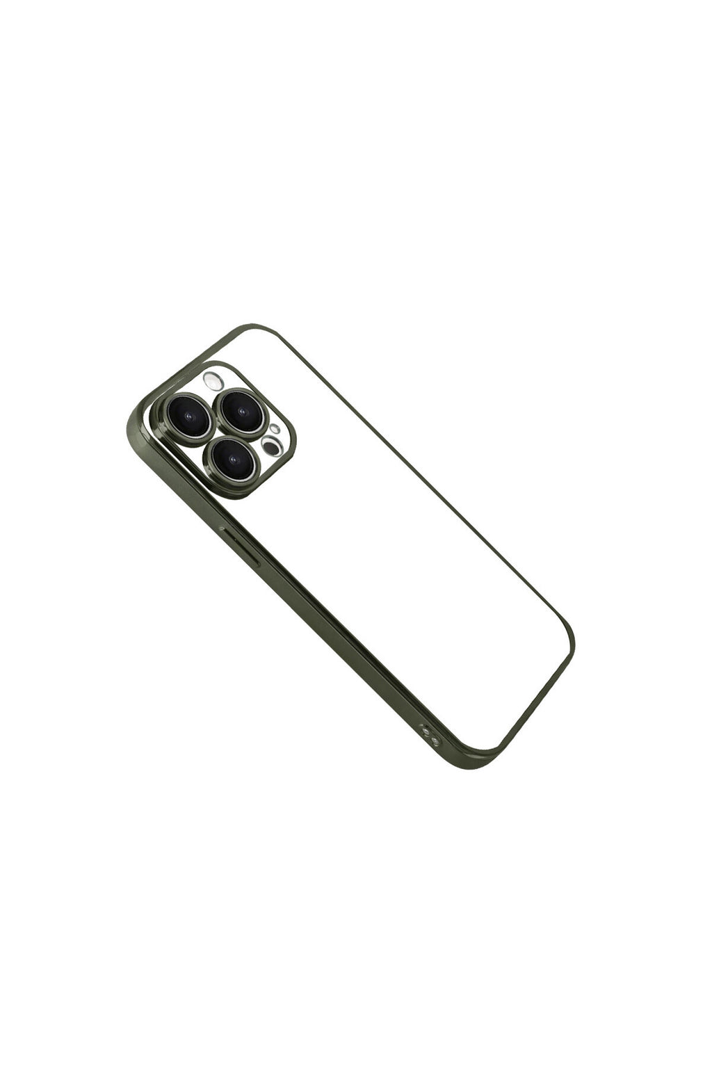 Apple iPhone 15 Pro Max Uyumlu Lensli Silikon - Yeşil