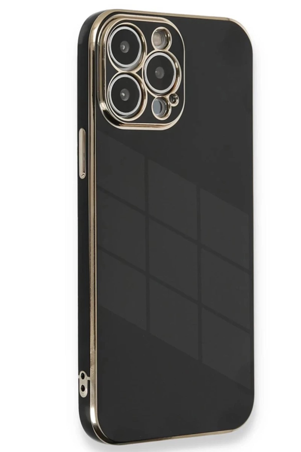 Apple iPhone 15 Pro Uyumlu Kılıf Volet Silikon - Siyah