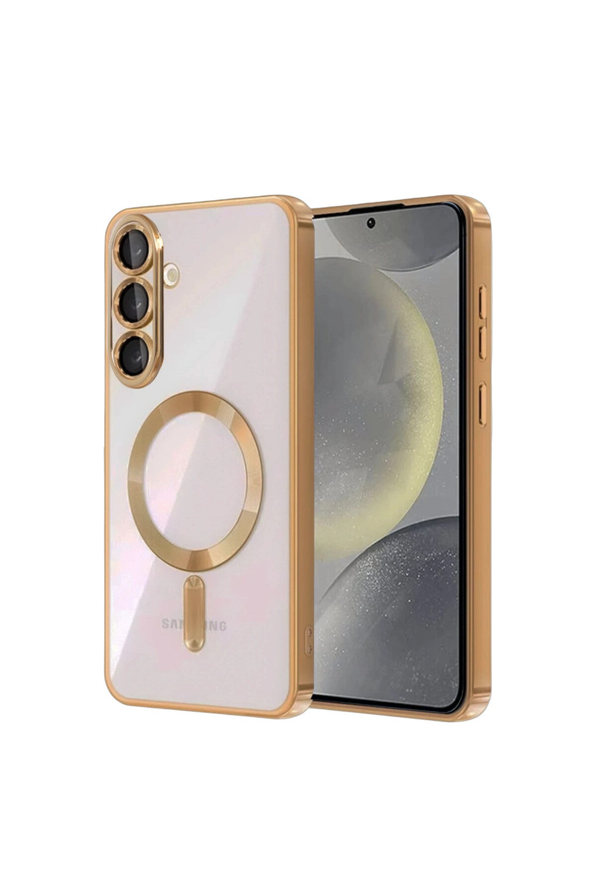 Samsung Galaxy S26 Plus Uyumlu Kross Magneticsafe Kapak - Çöl Titanyum
