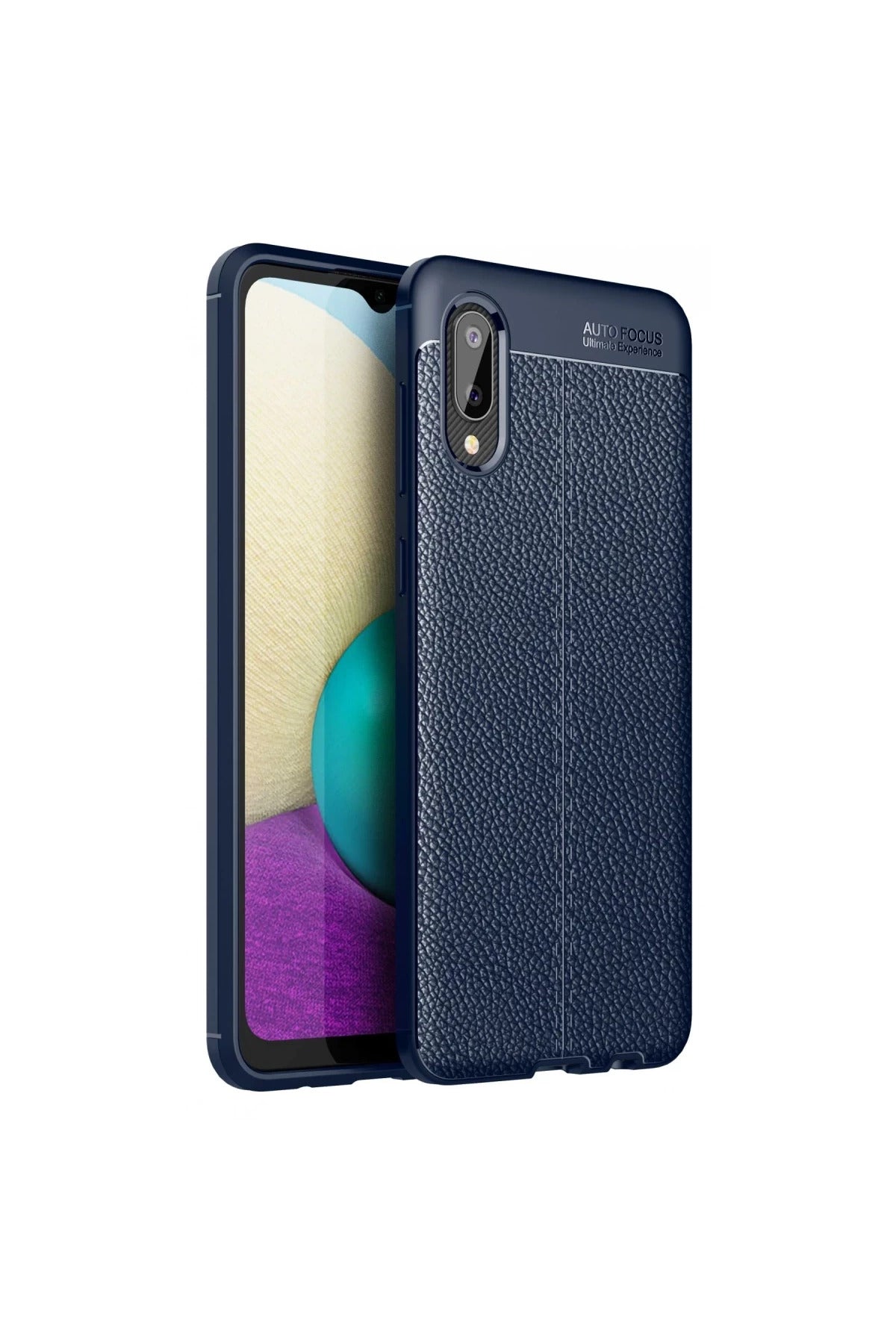 Samsung Galaxy A02 Uyumlu Kılıf Auto Focus Kapak - Lacivert