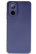 Oppo A38 Uyumlu Kılıf Nano içi Kadife Silikon - Lacivert