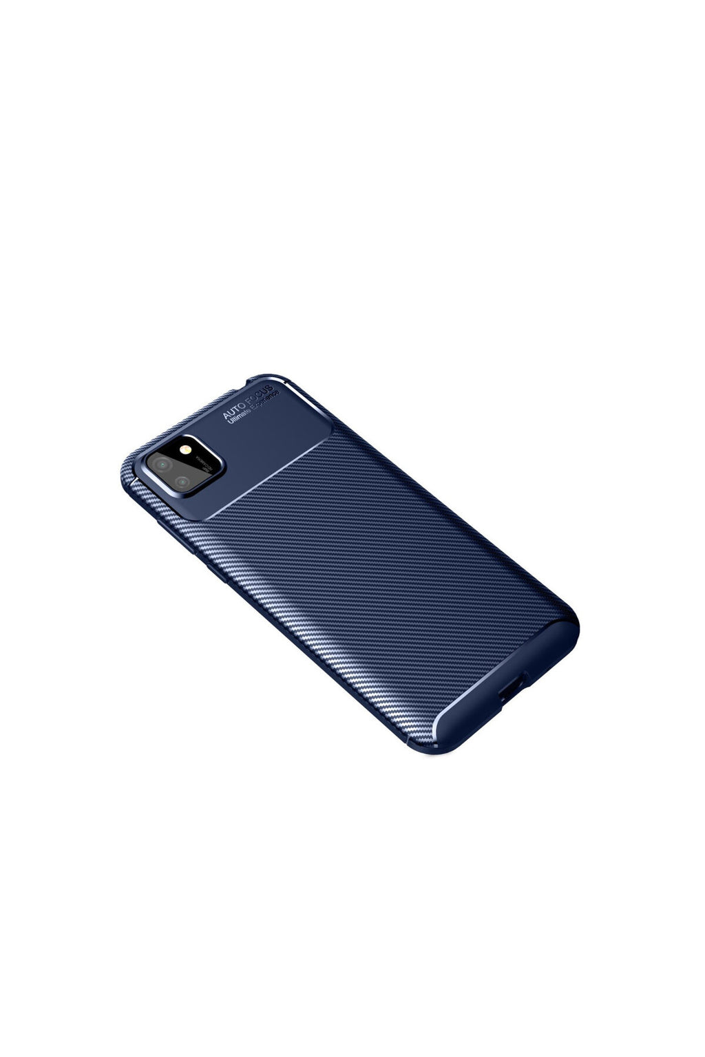 Huawei Y5P Uyumlu Kılıf Auto Focus Karbon Kapak - Lacivert
