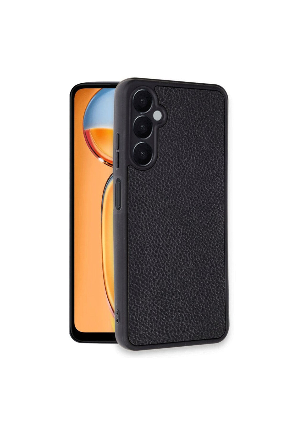 Samsung Galaxy A26 Uyumlu Kılıf Aras Deri Kapak - Siyah