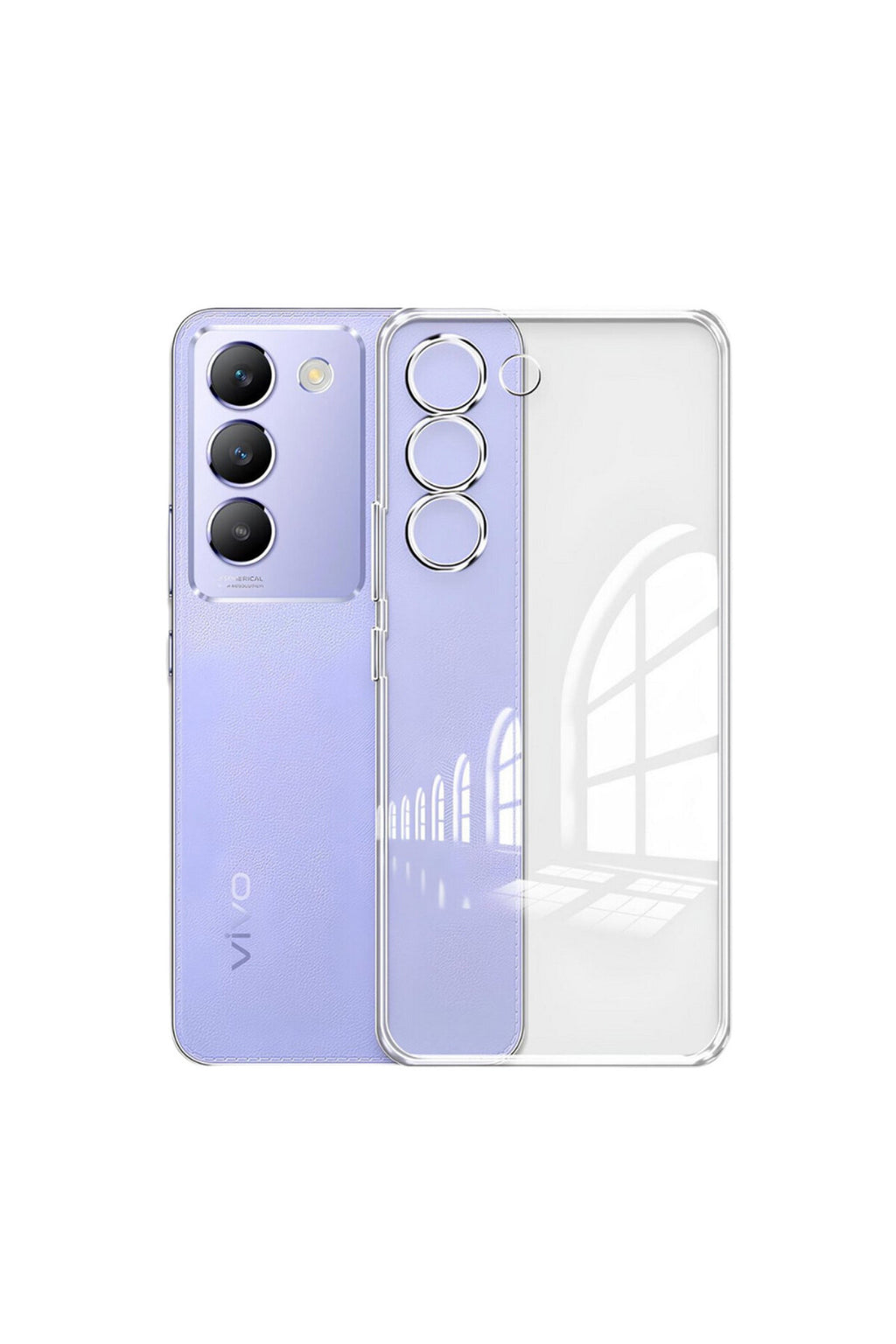 Vivo V30 Lite 4G Uyumlu Kılıf Lüx Şeffaf Silikon