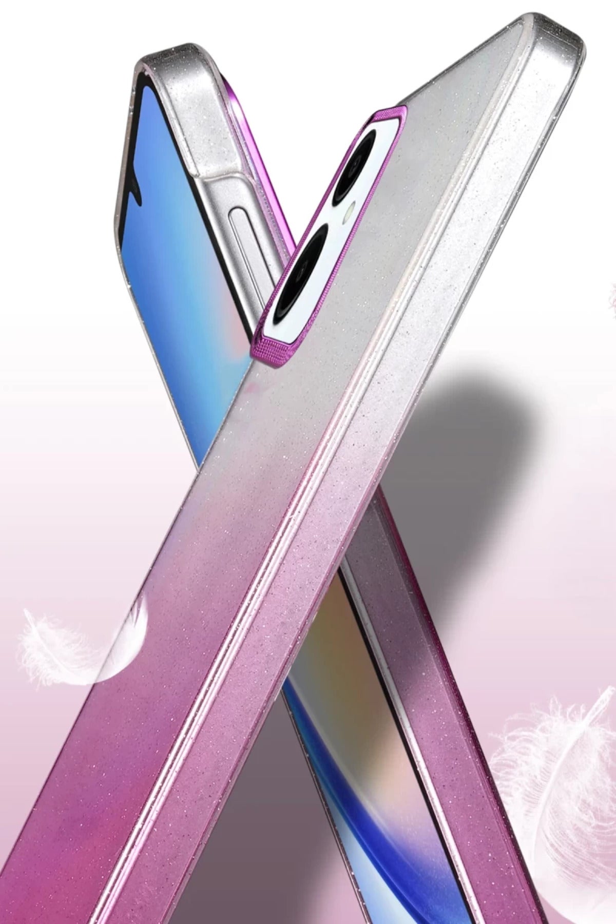 Samsung Galaxy A06 Uyumlu Glossy Kapak - Mor