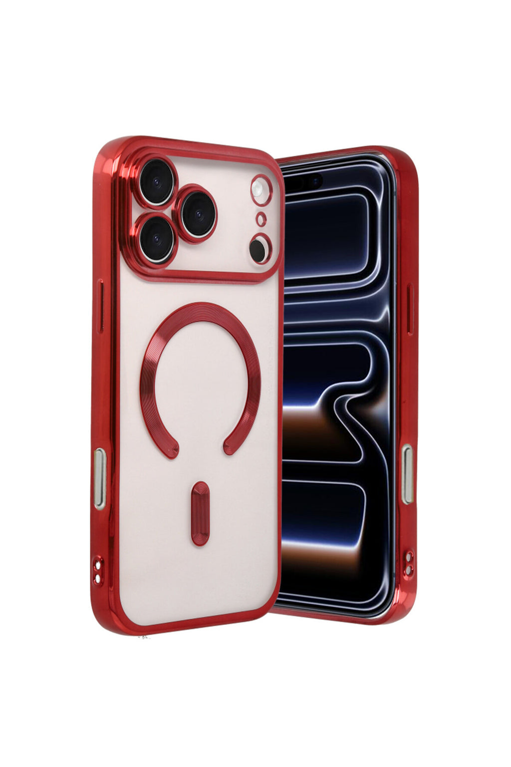 Apple iPhone 17 Pro Uyumlu Kross Magneticsafe Kapak - Kırmızı