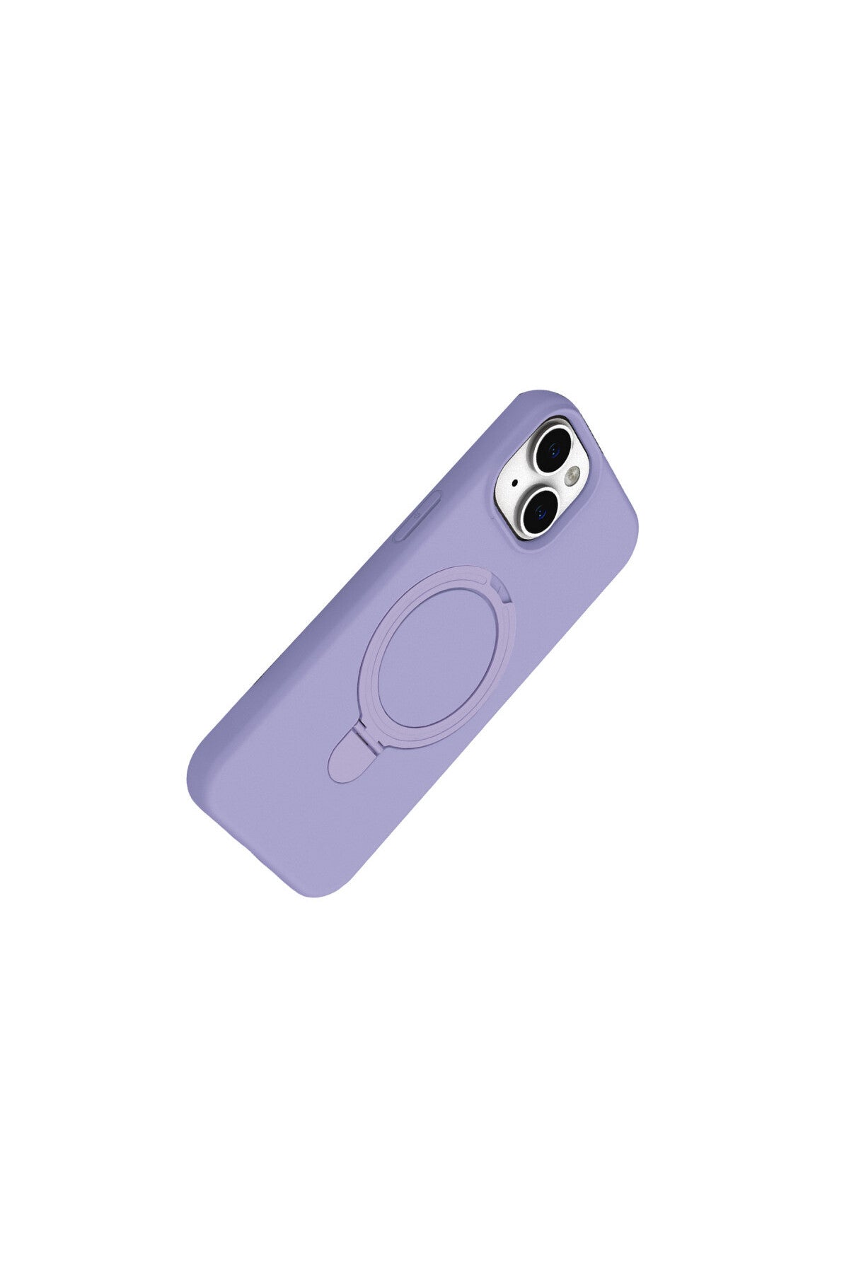Apple iPhone 15 Plus Uyumlu Regal Magsafe Standlı Kapak - Lila