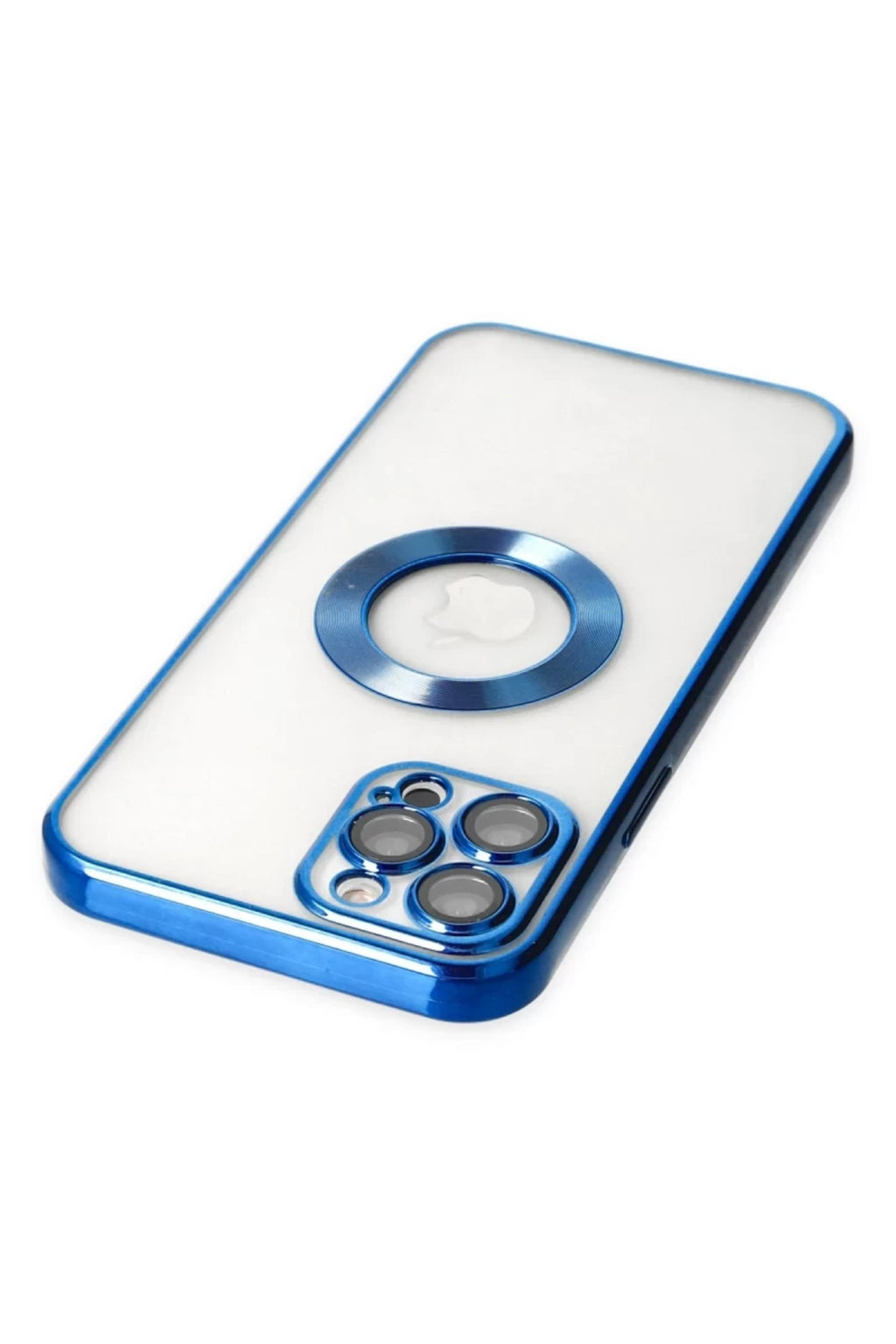 Apple iPhone 12 Pro Uyumlu Kılıf Slot Silikon - Mavi