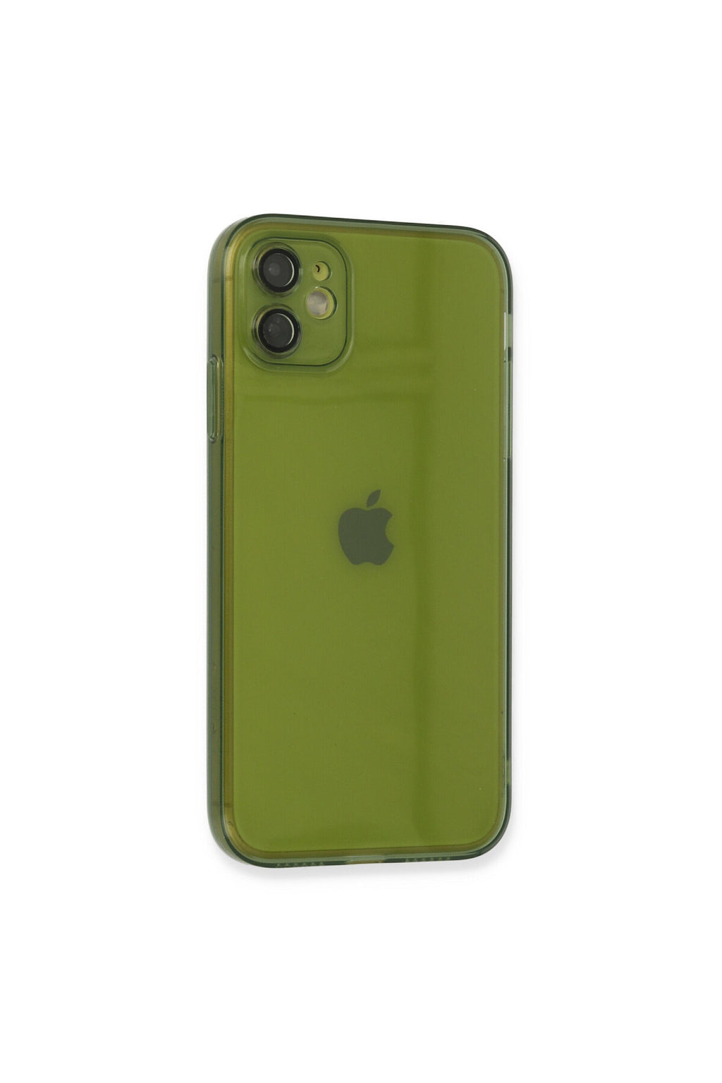 Apple iPhone 12 Uyumlu Kılıf Fly Lens Silikon - Yeşil