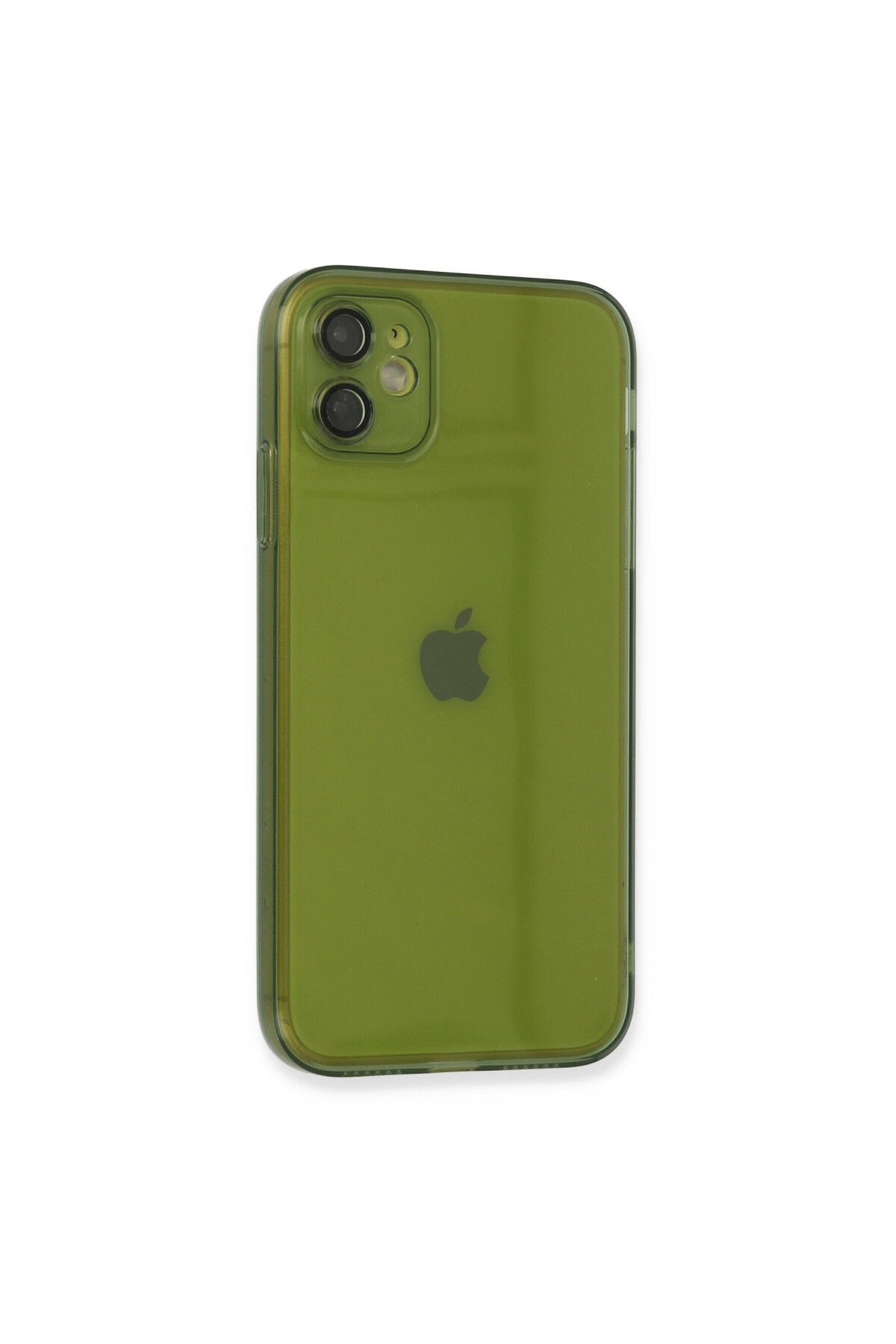 Apple iPhone 12 Uyumlu Kılıf Fly Lens Silikon - Yeşil